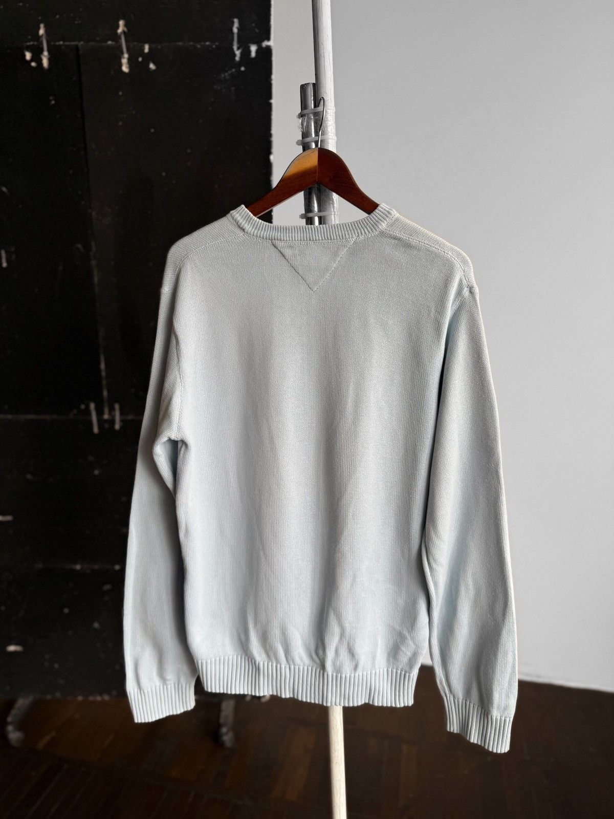 Tommy Hilfiger Tommy Hilfiger Light Blue Chunky Cotton Sweater Crew Neck Size US M / EU 48-50 / 2 - 3 Thumbnail