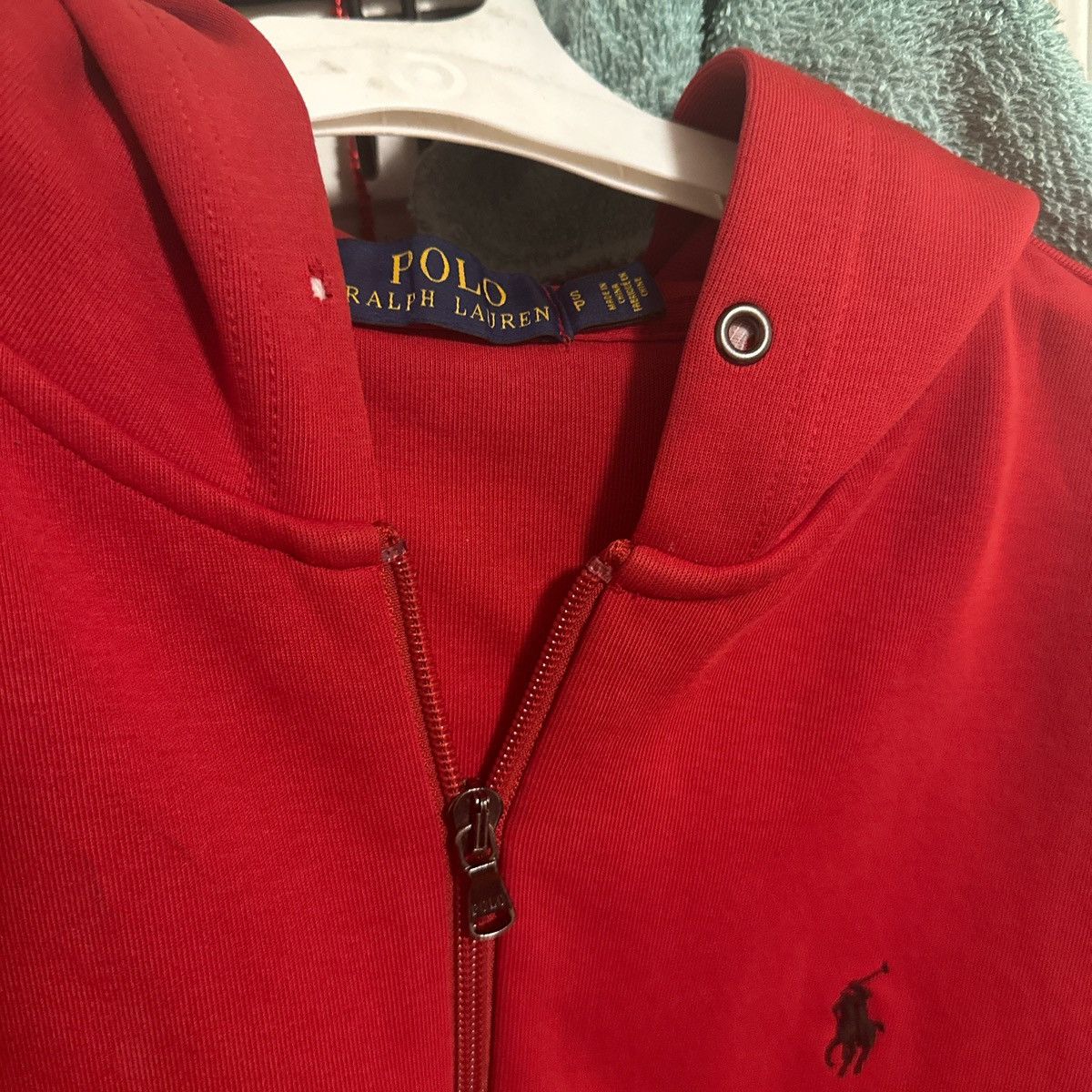 Polo Ralph Lauren Red knit Polo Ralph Lauren Hoodie Size US S / EU 44-46 / 1 - 2 Thumbnail