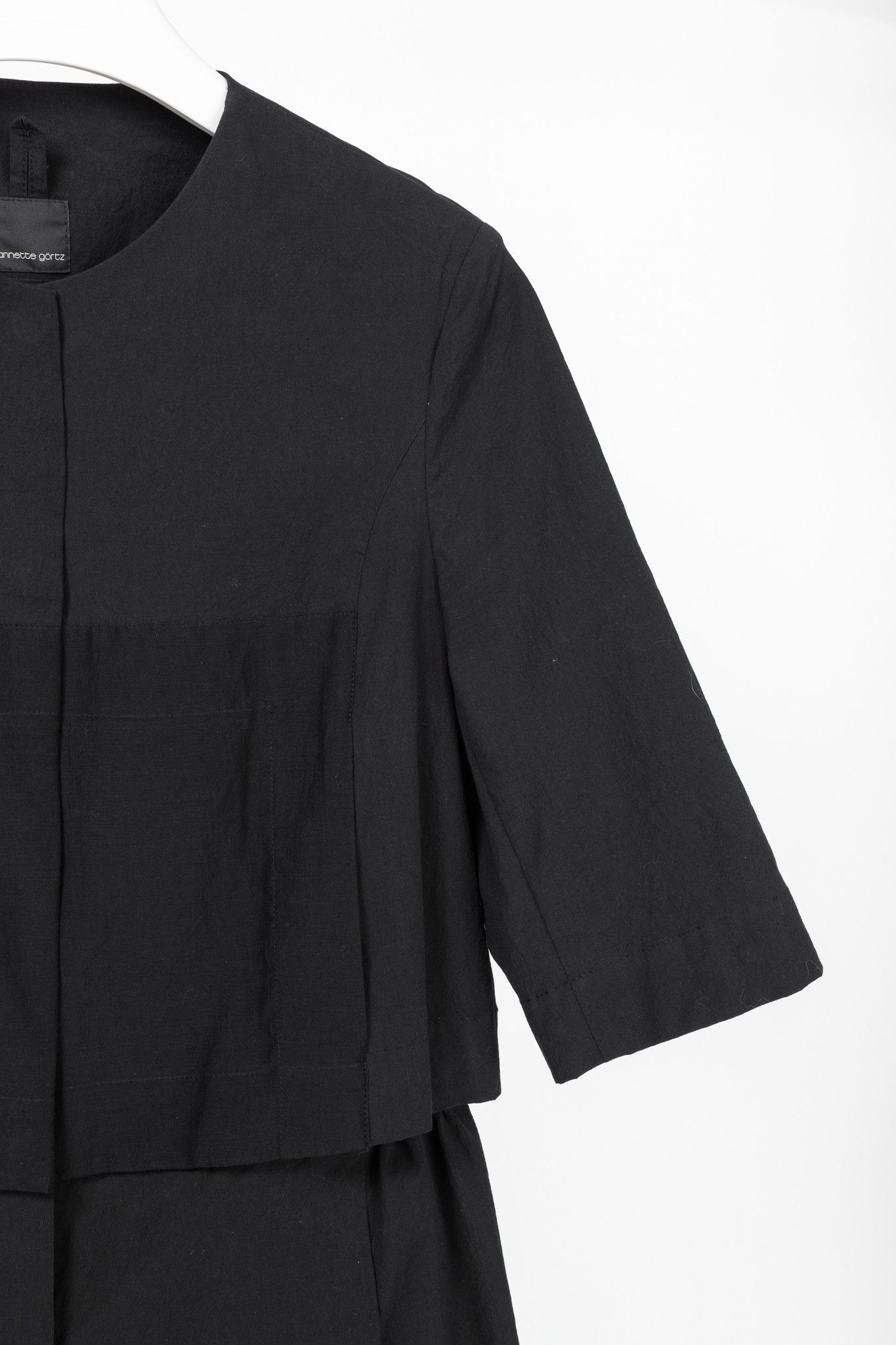 Annette Gortz Annette Gortz SS/20 Evox Nero Cotton Snap-Off Jacket Size S / US 4 / IT 40 - 6 Thumbnail