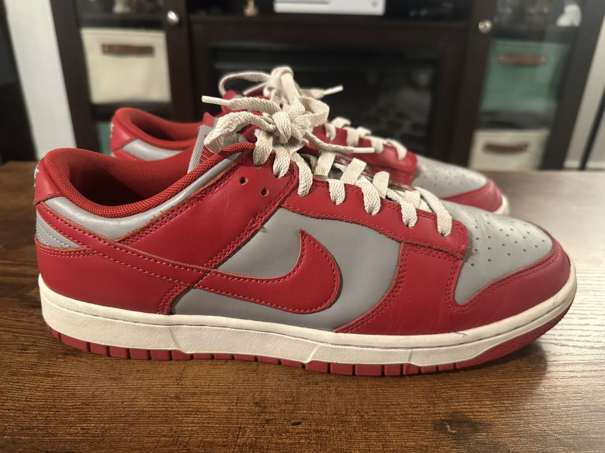 Nike Nike Dunk Low Retro UNLV (2021) Grey and Varsity Red Size US 12 / EU 45 - 3 Thumbnail