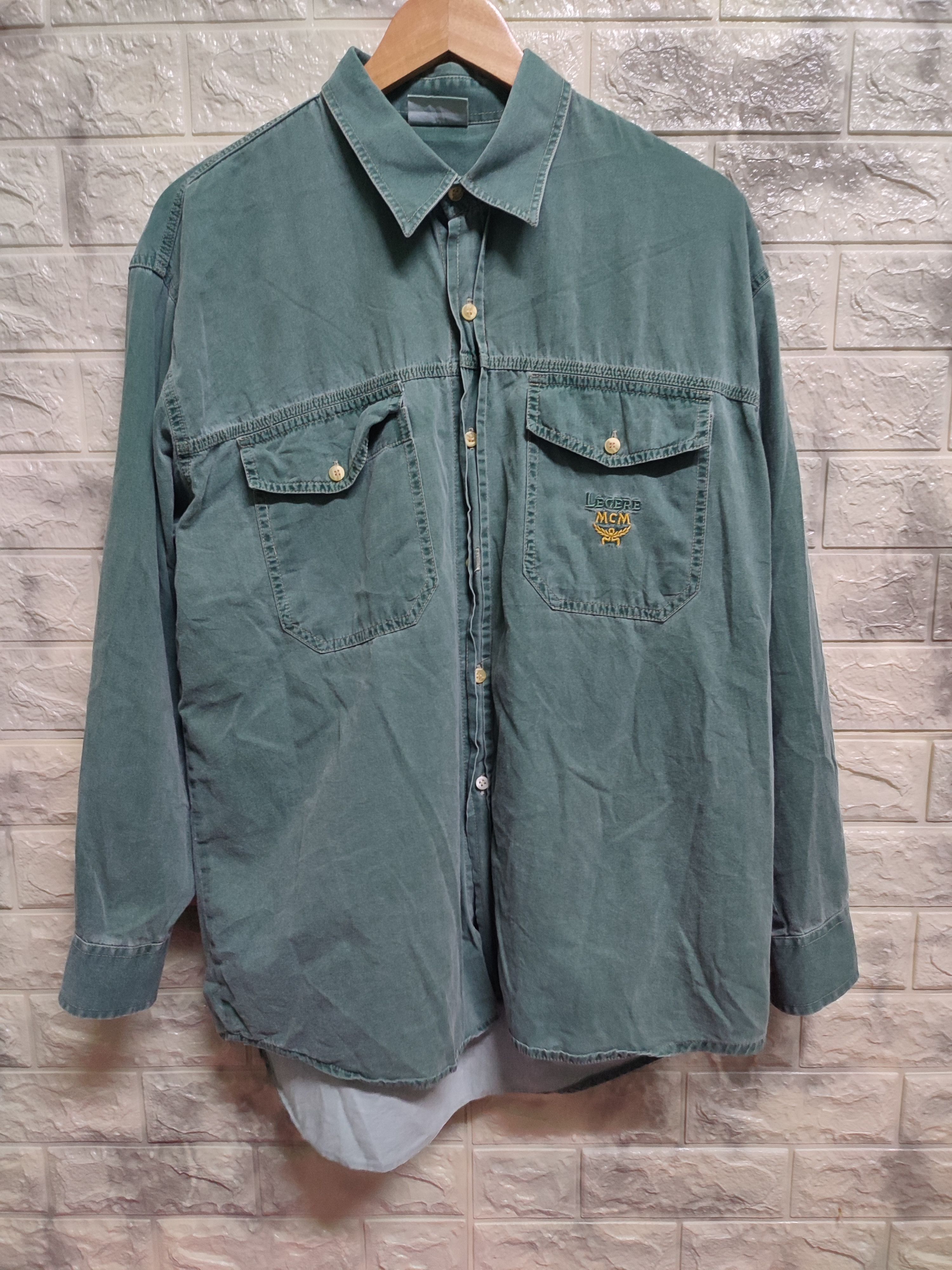 MCM VINTAGE MCM DENIM DISTRESSED SHIRTS Size US L / EU 52-54 / 3 - 1 Thumbnail