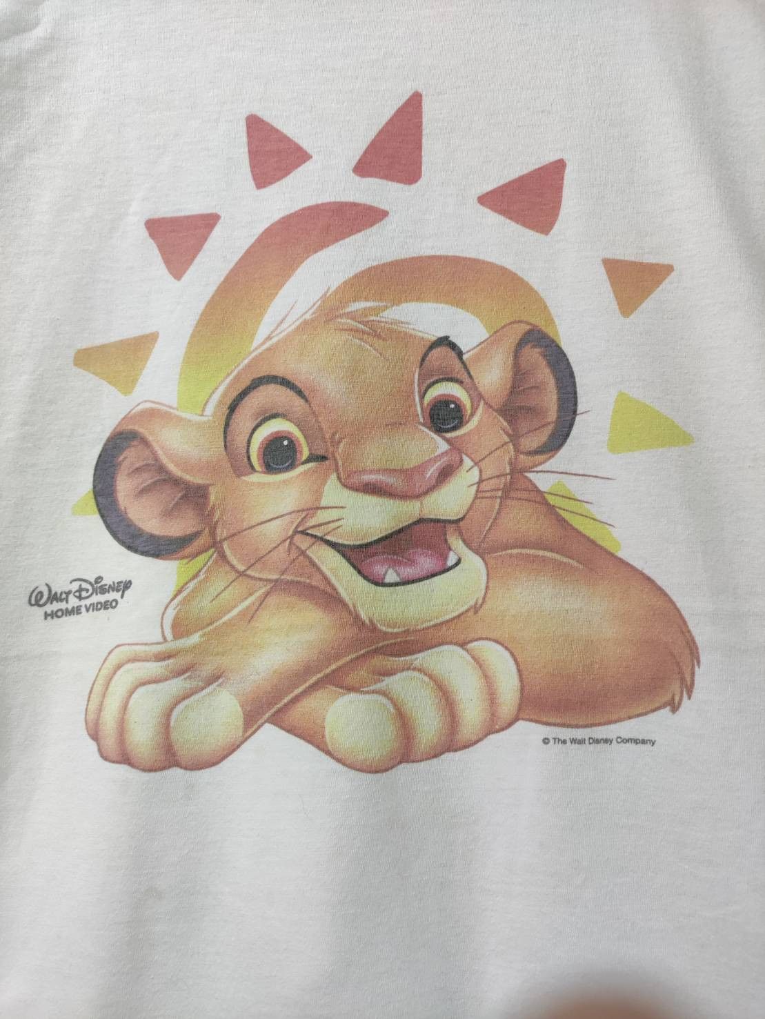Disney Vtg 00's The Lion King "Simba" Character Promo T-Shirt Size US XL / EU 56 / 4 - 3 Thumbnail