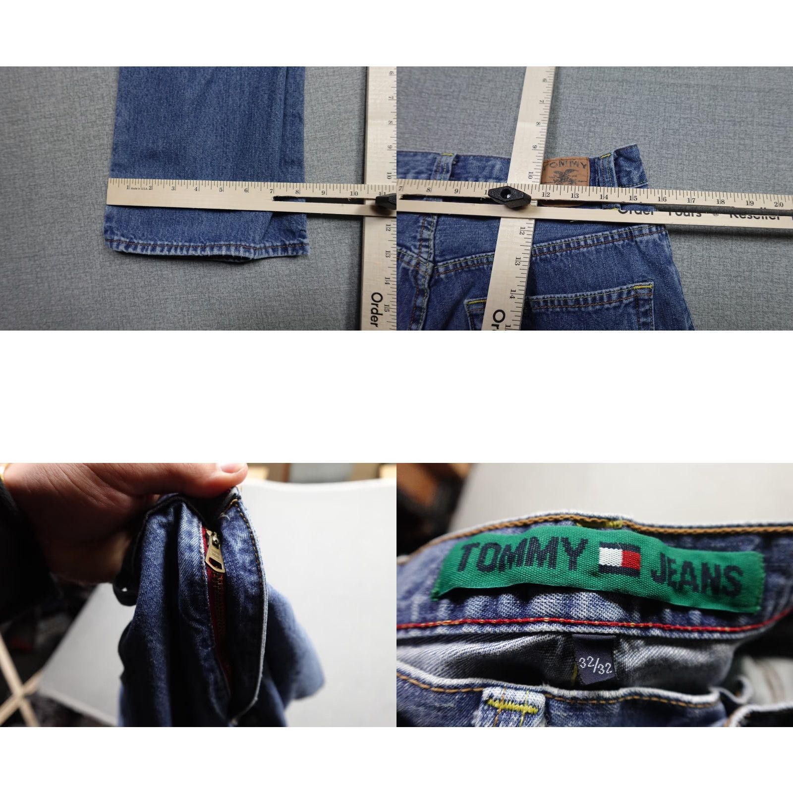 Tommy Hilfiger VINTAGE Tommy Hilfiger Jeans Mens 32x32 Blue Baggy Skater Dark Wash Hip Hop Jeans Mens 32 Blue Hip Hop Vintage Tommy Hilfiger Jeans Mens 32x32 Size US 32 / EU 48 - 8 Thumbnail