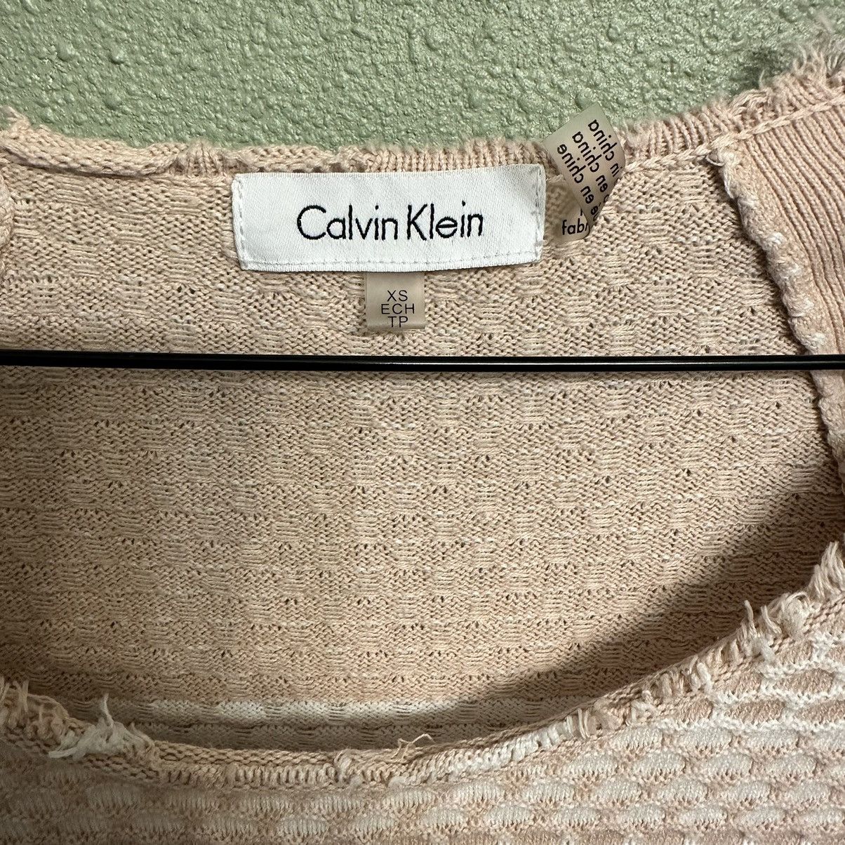 Calvin Klein Calvin Klein Women’s Dusty Rose and White Roll Neck Sweater Size XS / US 0-2 / IT 36-38 - 3 Thumbnail