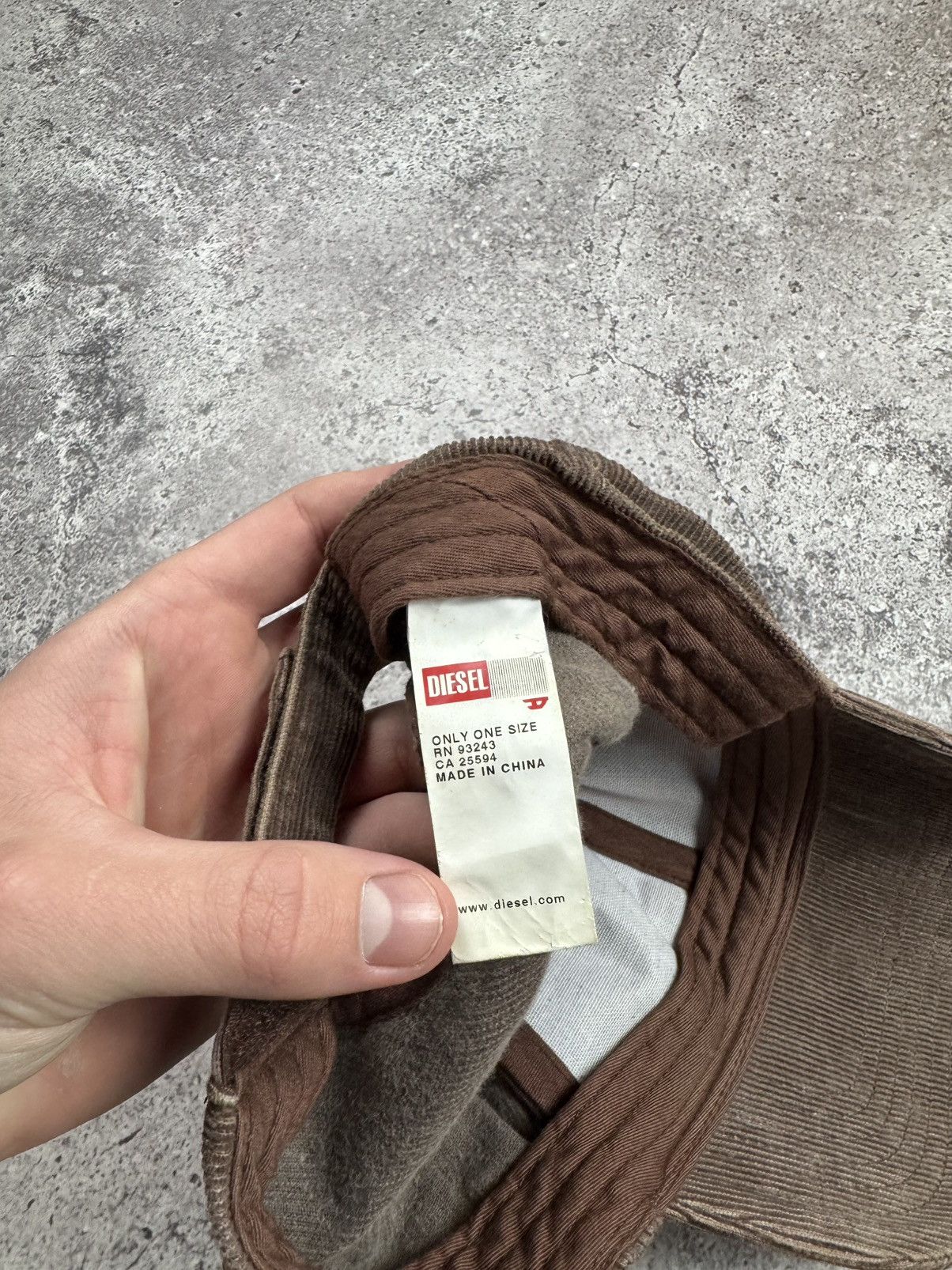Diesel Rare 90s Brown Diesel Velvet Men's Cap Cordura Y2K Drill Size ONE SIZE - 10 Thumbnail