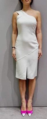 Tom Ford o1loc1c0924 AB3246 Midi Dress in White Size XS / US 0-2 / IT 36-38 - 2 Thumbnail