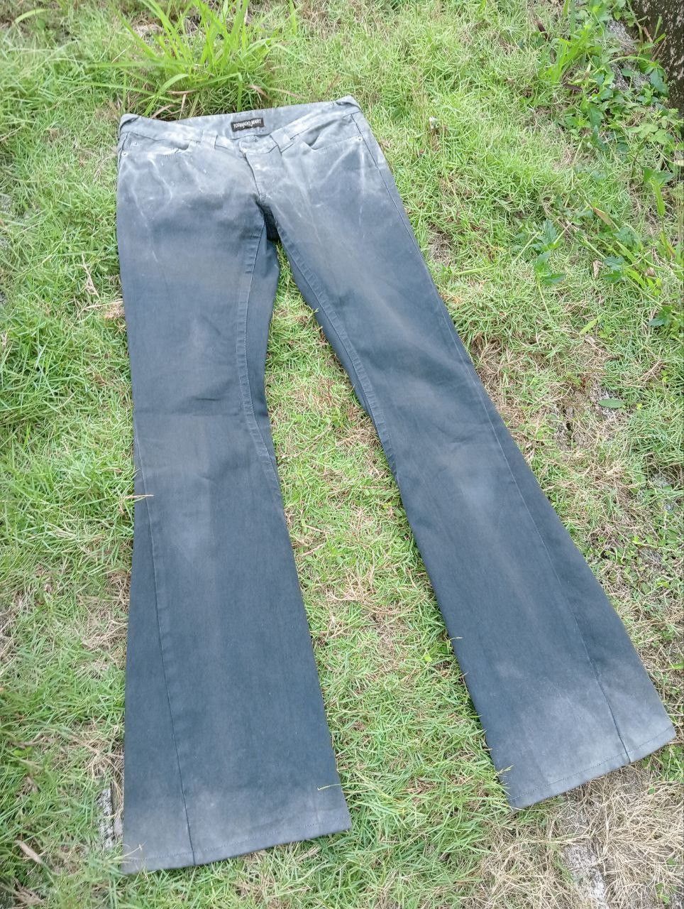 Tornado Mart VINTAGE JAPANESE TORNADO MART FEMME TWO TONE STRETCH PANTS Size 29" - 3 Thumbnail