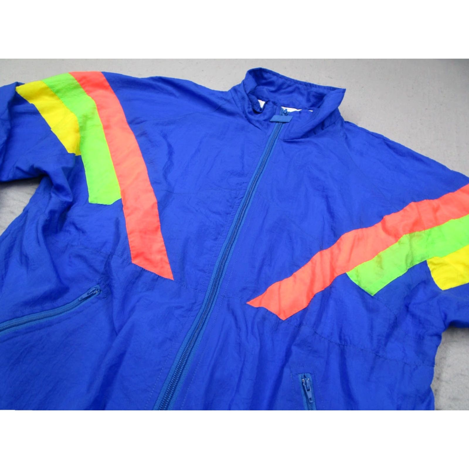 Vintage VINTAGE John Weitz Jacket Men M Blue Full Zip 1990 Windbreaker Casual Travel Workwear 90s Retro Sports Mens Size US M / EU 48-50 / 2 - 2 Thumbnail