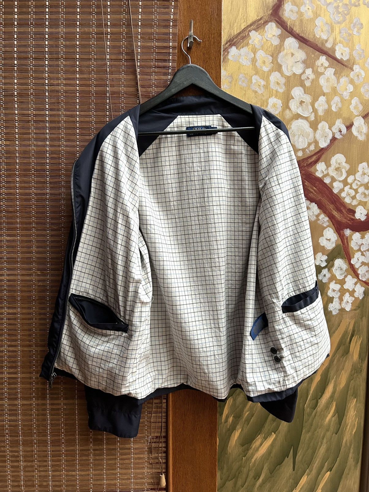 Polo Ralph Lauren Polo Ralph Lauren Nylon Swing Top Jacket Check Lined Size US XL / EU 56 / 4 - 5 Thumbnail