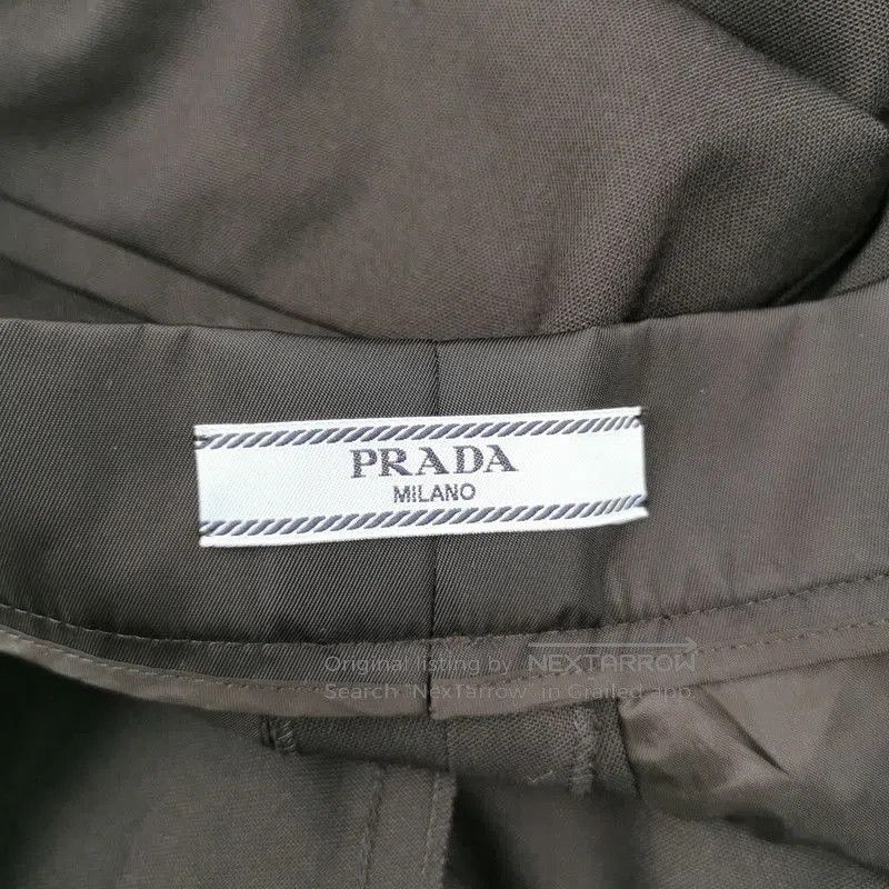 Prada Prada Black Wool Blend Triangle Logo Trousers. Size US 26 / EU 42 - 6 Thumbnail