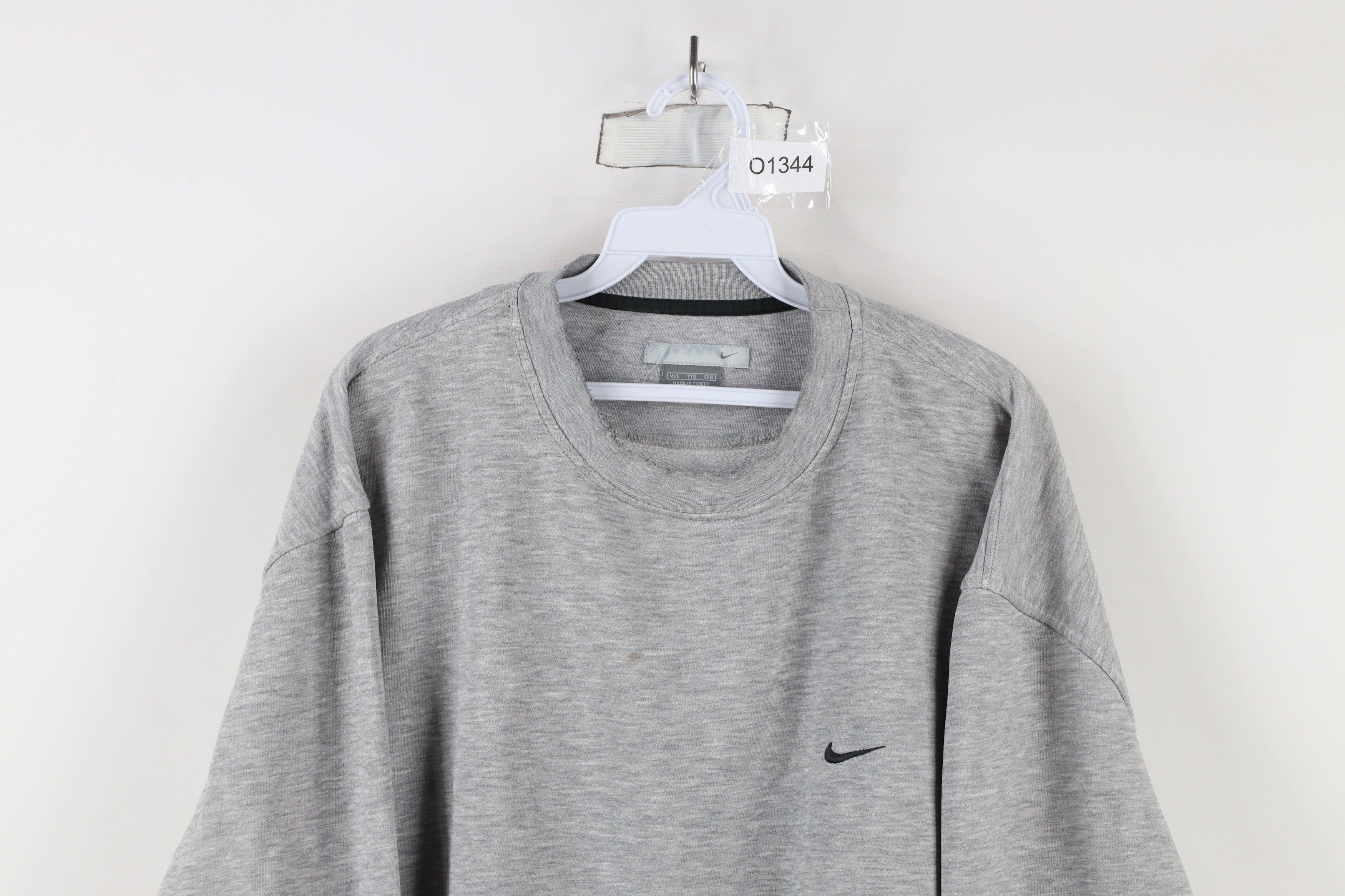 Nike × Vintage Vintage Nike Scott Mini Swoosh Crewneck Sweatshirt Gray Size US L / EU 52-54 / 3 - 2 Thumbnail