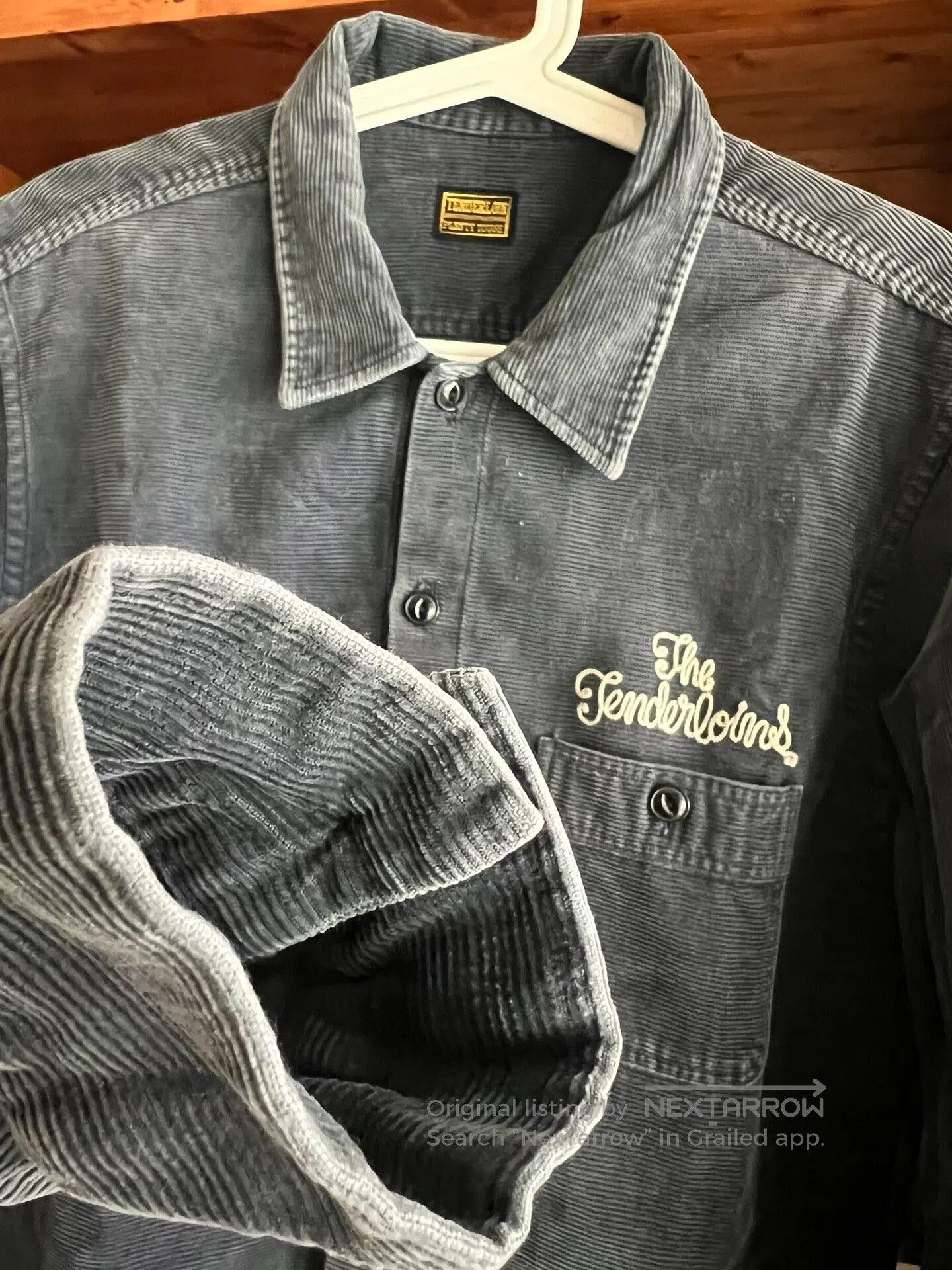 Tenderloin Tenderloin Washed Indigo Corduroy Workshirt. Size US S / EU 44-46 / 1 - 4 Thumbnail