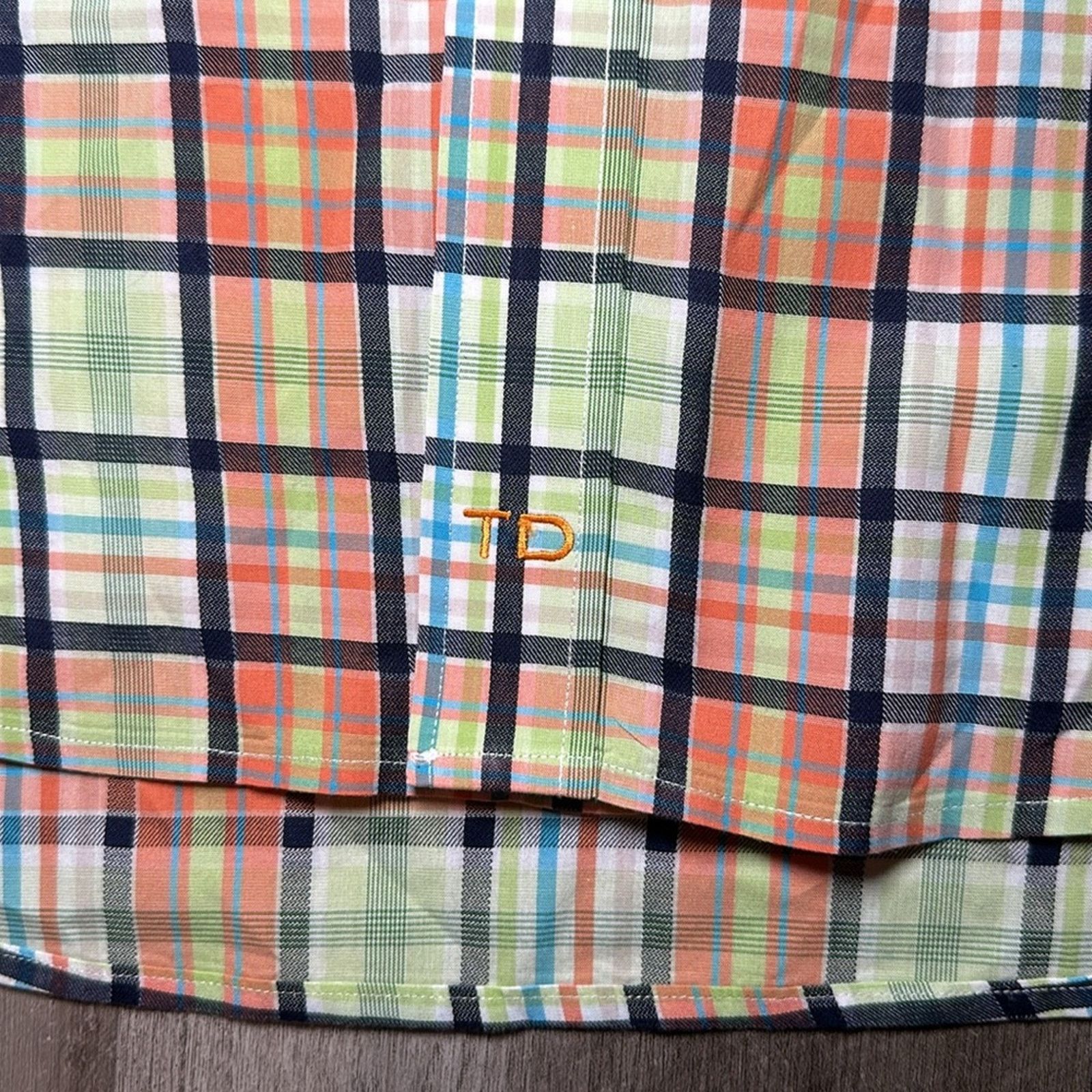 Thomas Dean Thomas Dean Pima Cotton Long Sleeve Button Down - XL Size US XL / EU 56 / 4 - 5 Thumbnail