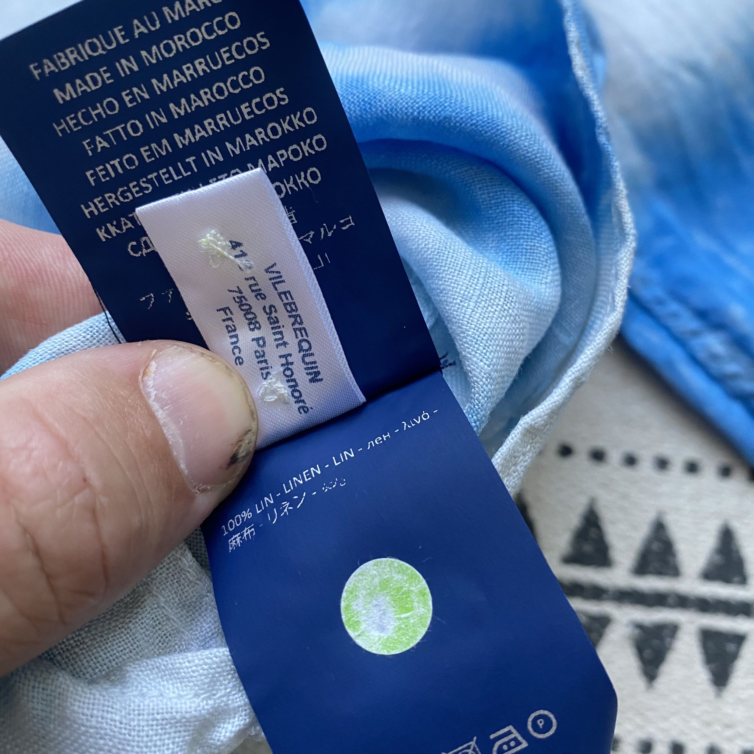 Vilebrequin 🐢 3XL Vilebrequin linen Shirt Tie dye Oldmoney Luxury Size US XXL / EU 58 / 5 - 10 Thumbnail