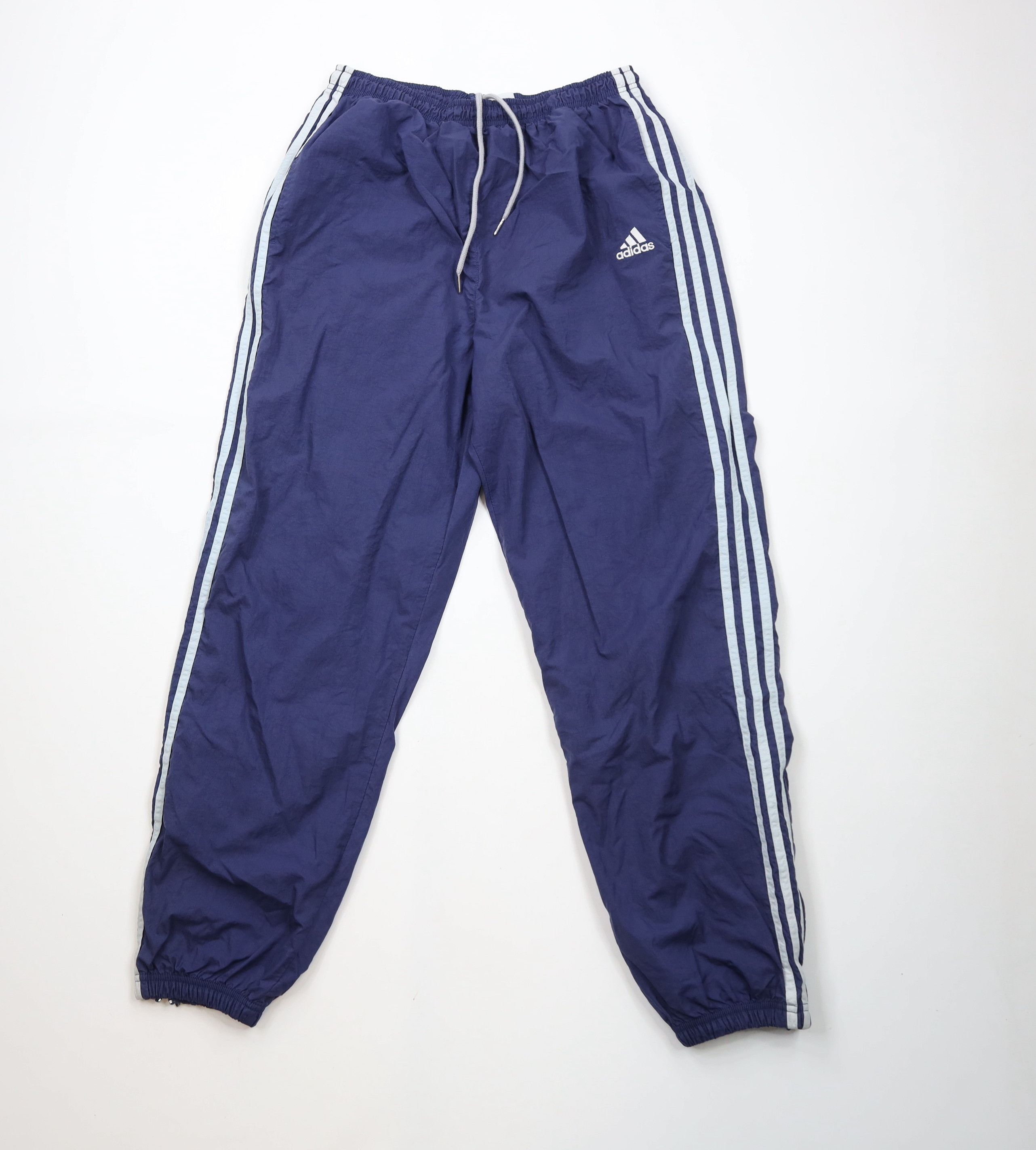 Adidas × Vintage Vintage 90s Adidas Cuffed Nylon Windbreaker Joggers Pants Size US 36 / EU 52 - 1 Thumbnail