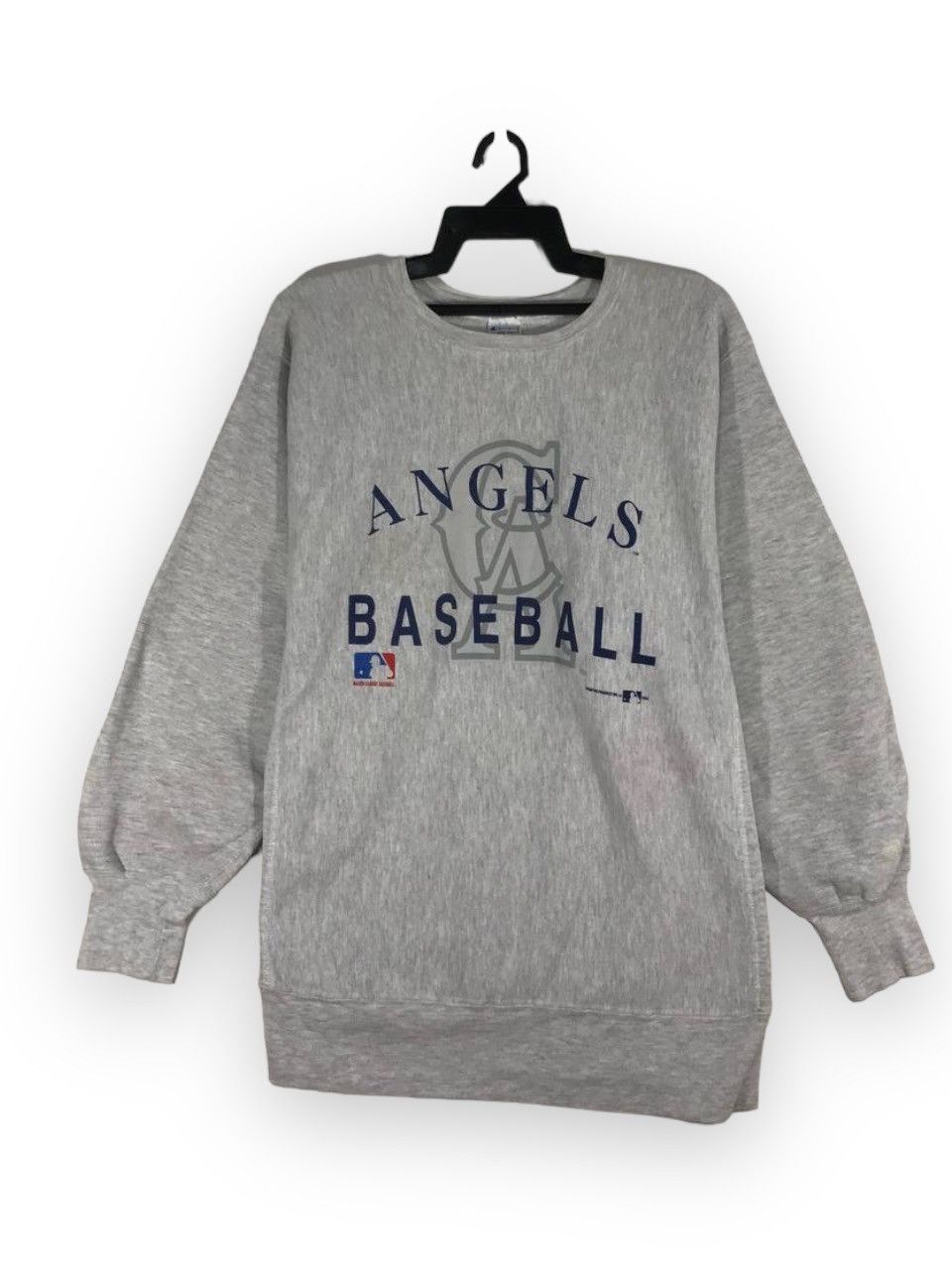 image of Vintage 90's Champion Reverse Weave Los Angeles Angels Club in Grey, Men's (Size XL)