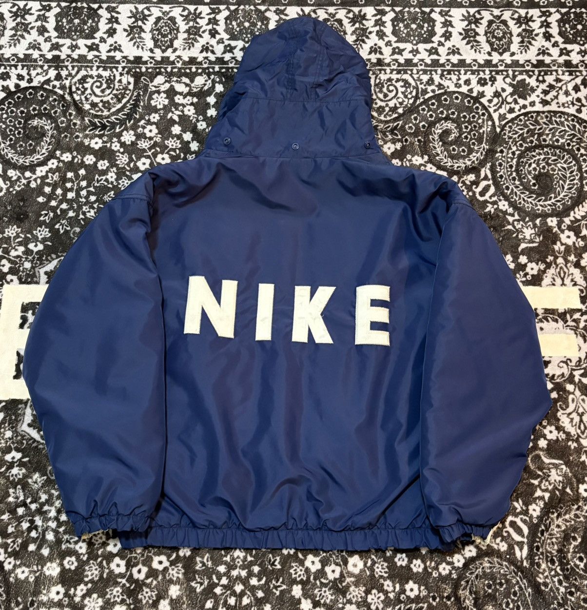 Nike 90s Nike Rain Coat (Navy Blue) Size US L / EU 52-54 / 3 - 9 Thumbnail