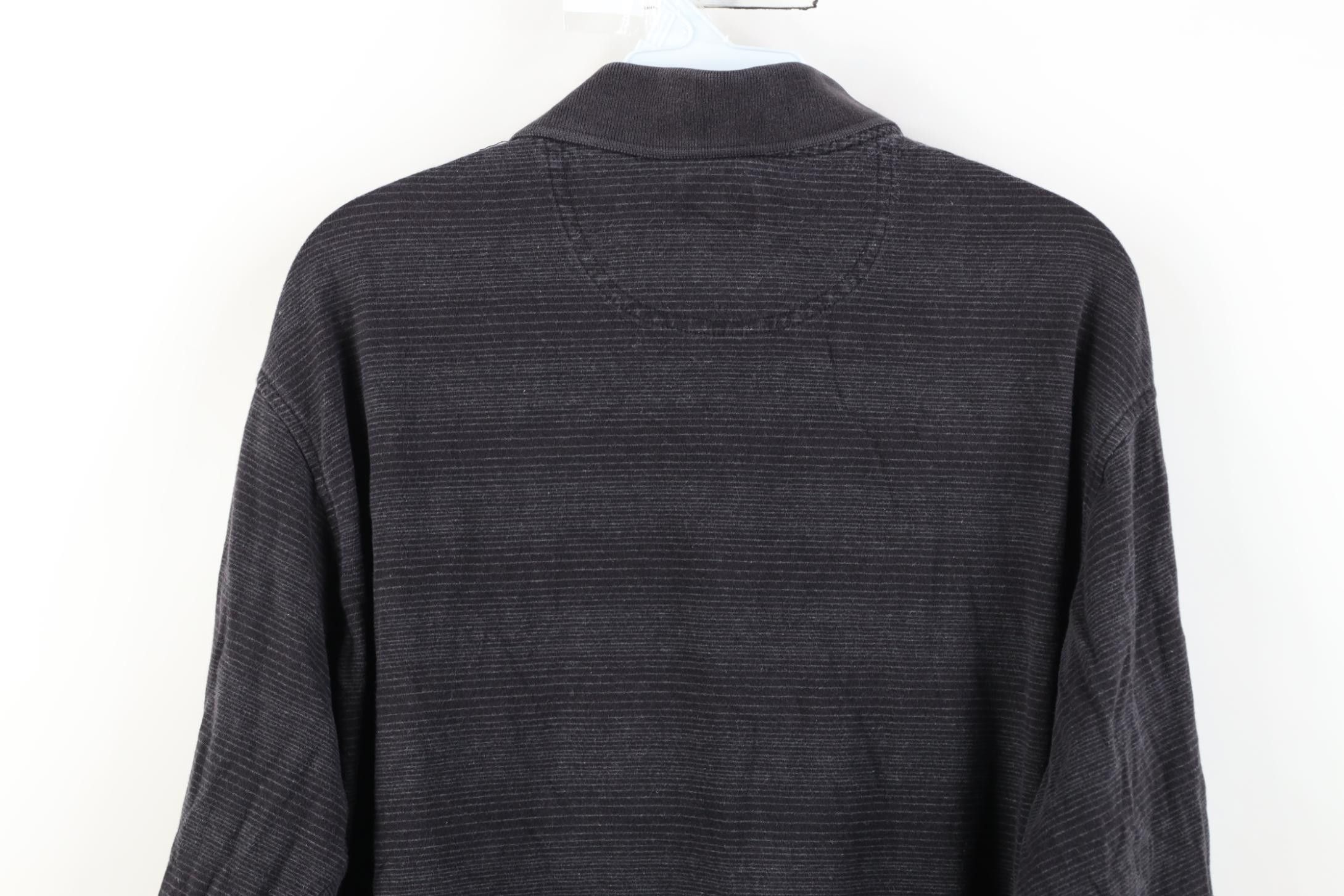 Vintage Vintage 90s Streetwear Knit Long Sleeve Golf Polo Shirt Gray Size US XL / EU 56 / 4 - 10 Thumbnail