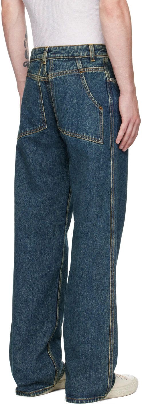 Eckhaus Latta New Blue Wide Leg Jeans 34 Size US 34 / EU 50 - 5 Thumbnail