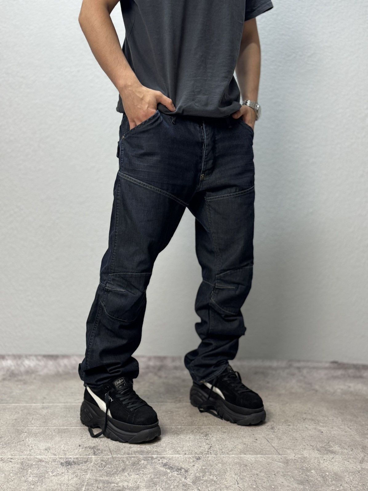G-Star Vintage G-star Opium Cargo Avantgarde Bontage Baggy Pants Size US 36 / EU 52 - 8 Thumbnail