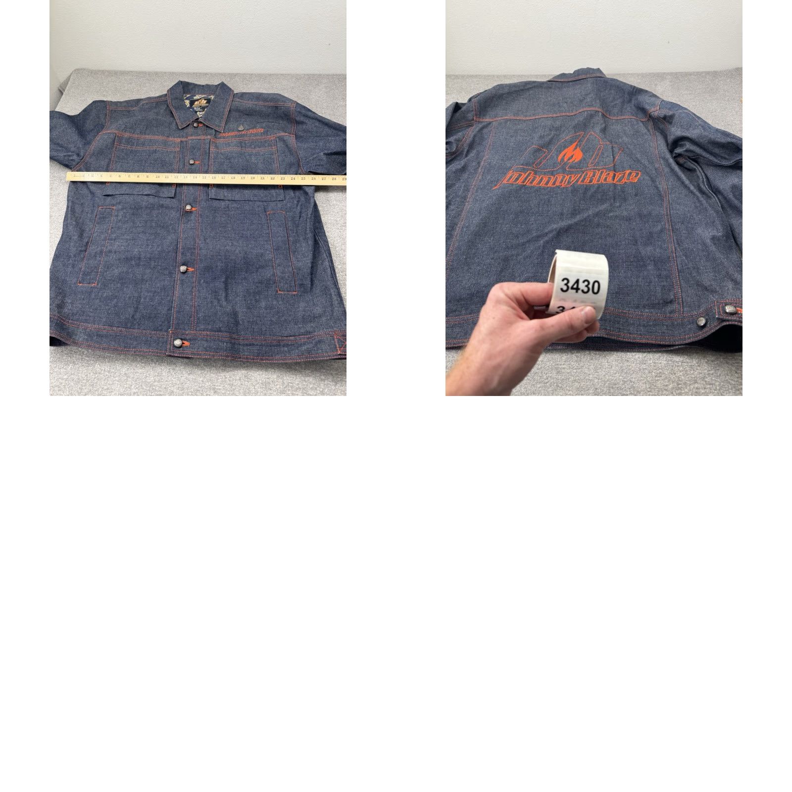 Phat Farm VINTAGE Y2K J COOL DENIM JACKET XL BLUE Mens Denim Jacket 90s Style Phat Farm Ecko Johnny Blaze Size US XL / EU 56 / 4 - 8 Thumbnail