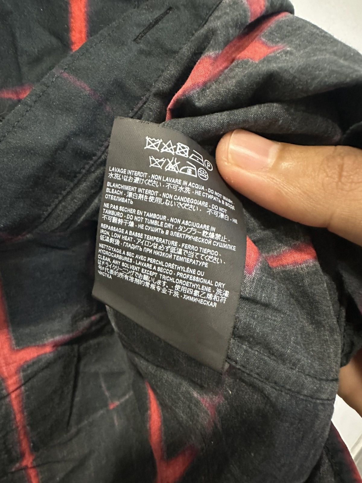 Saint Laurent Paris Saint Laurent FW14 Vamp Red and Black Flannel Size US S / EU 44-46 / 1 - 9 Thumbnail