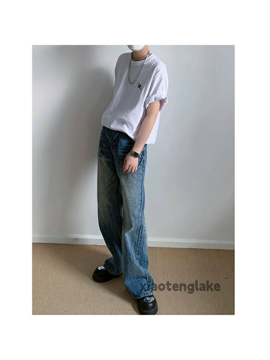Jean × Vintage washed faded cleanfit yuppie bootcut grunge jeans Size US 32 / EU 48 - 3 Thumbnail