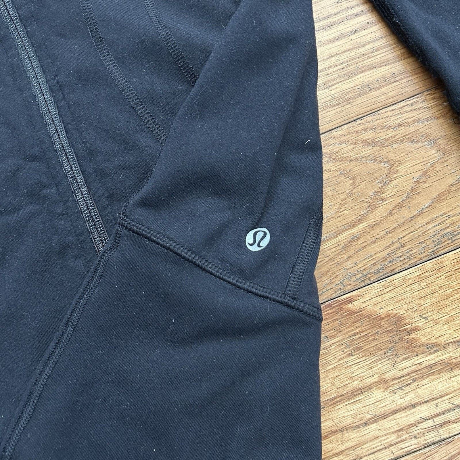 Lululemon In Stride Jacket Black Full Zip Performance Athletic Hoodie Size S / US 4 / IT 40 - 5 Thumbnail