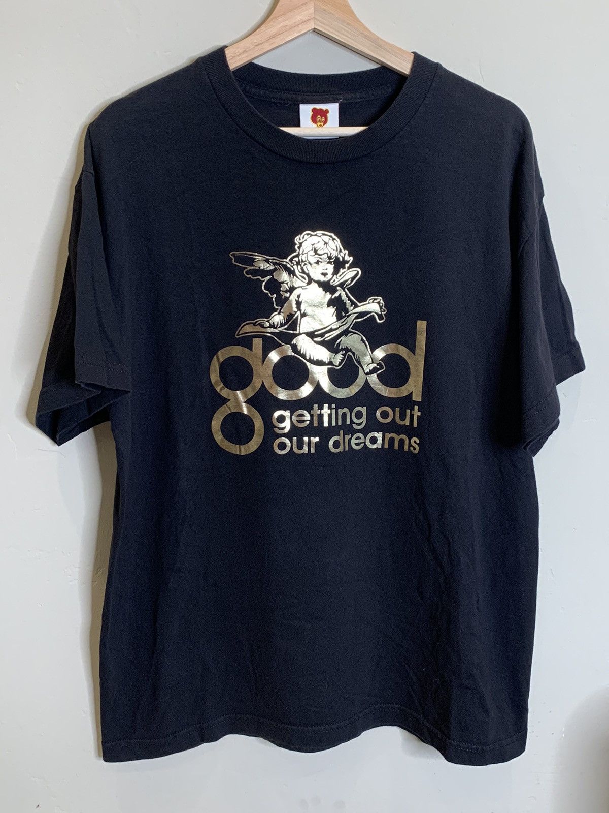 Kanye West × Vintage *RARE* Vintage KanYe West GOOD Music Gold Foil USA T-Shirt L Size US L / EU 52-54 / 3 - 1 Thumbnail