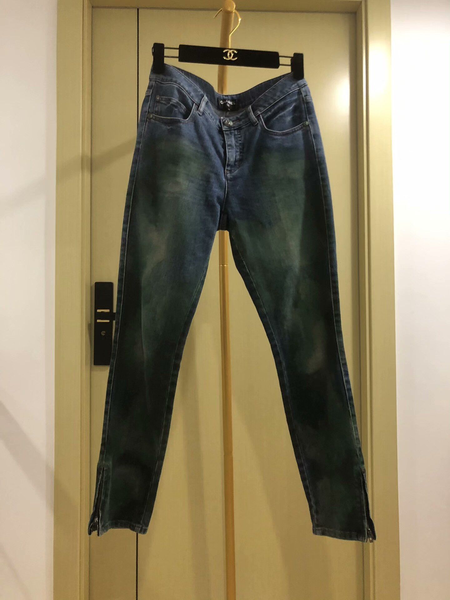 Chanel Ombre Pattern Denim Jeans