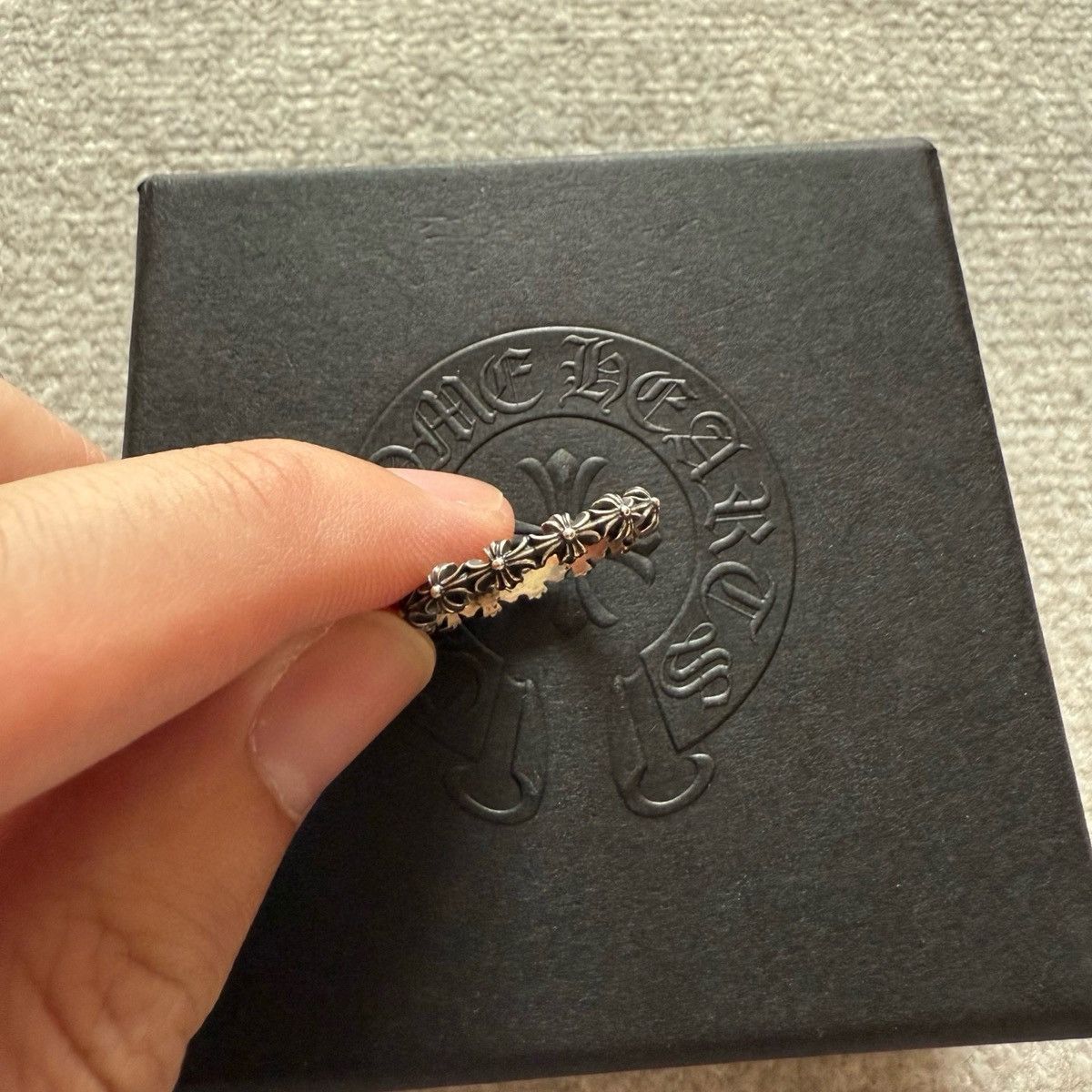 Chrome Hearts Chrome Hearts tiny e sliver ring size 6 Size ONE SIZE - 1 Thumbnail