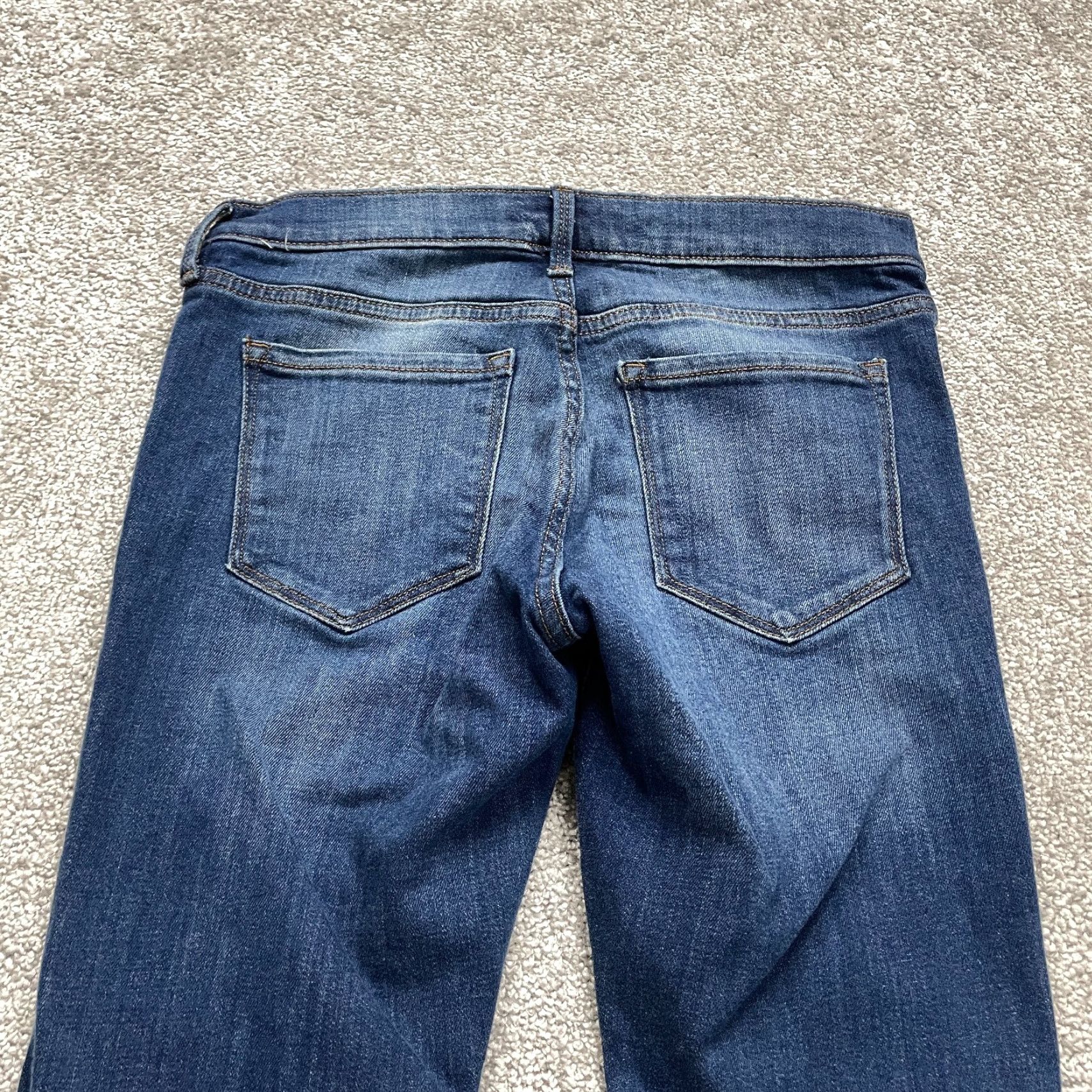 Banana Republic Banana Republic Skinny Ankle Jeans Women 26P Distressed Mid Rise Dark Wash 28x25 Size 26" / US 2 / IT 38 - 4 Thumbnail