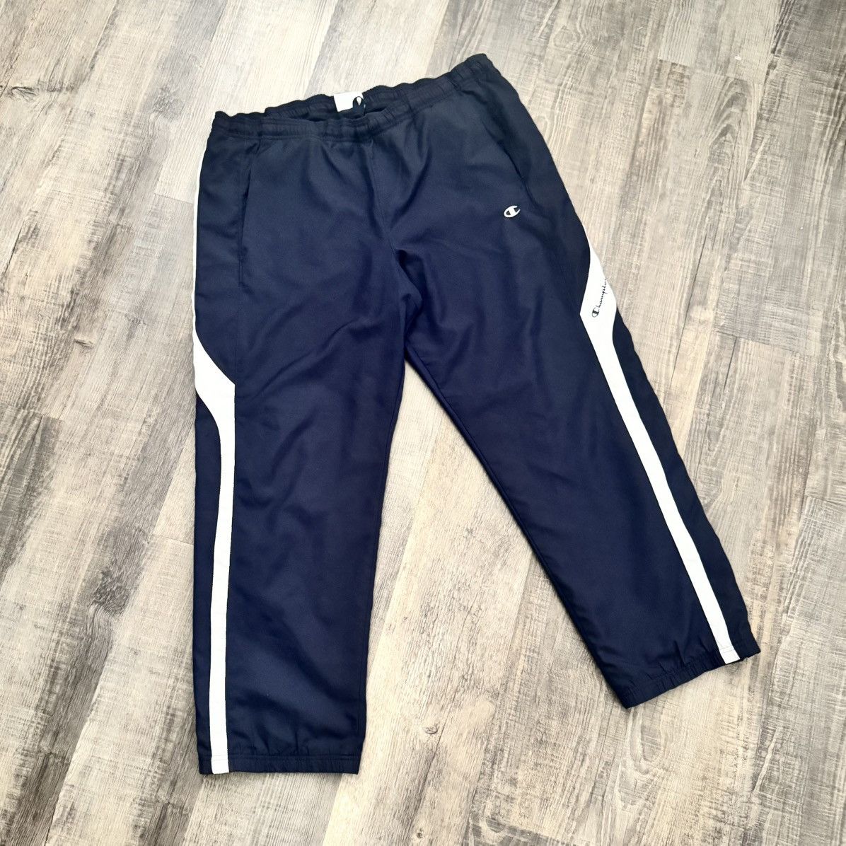 Champion CHAMPION • VNTG "Navy/White" Joggers (L) Size US 34 / EU 50 - 2 Thumbnail
