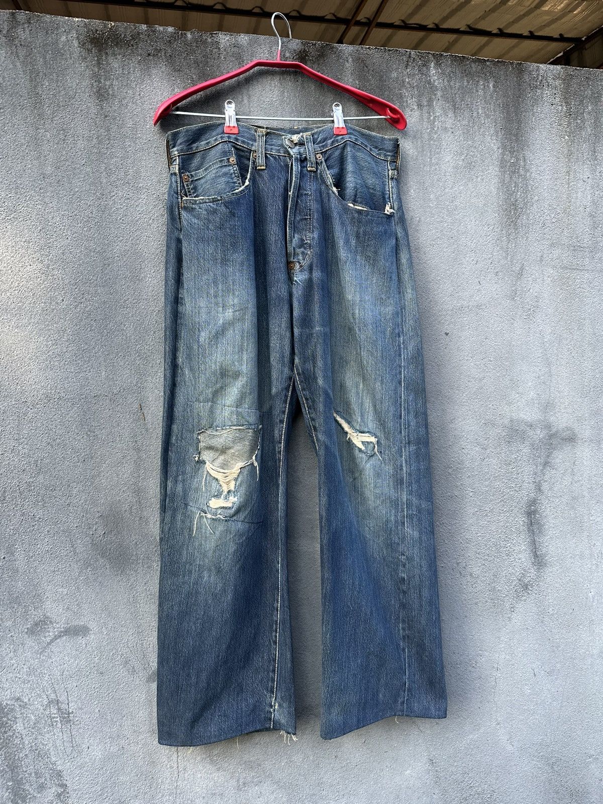 Studio D'Artisan 👹Vintage Studio’D Artisan Distressed Bootcut Jeans Size US 32 / EU 48 - 5 Thumbnail