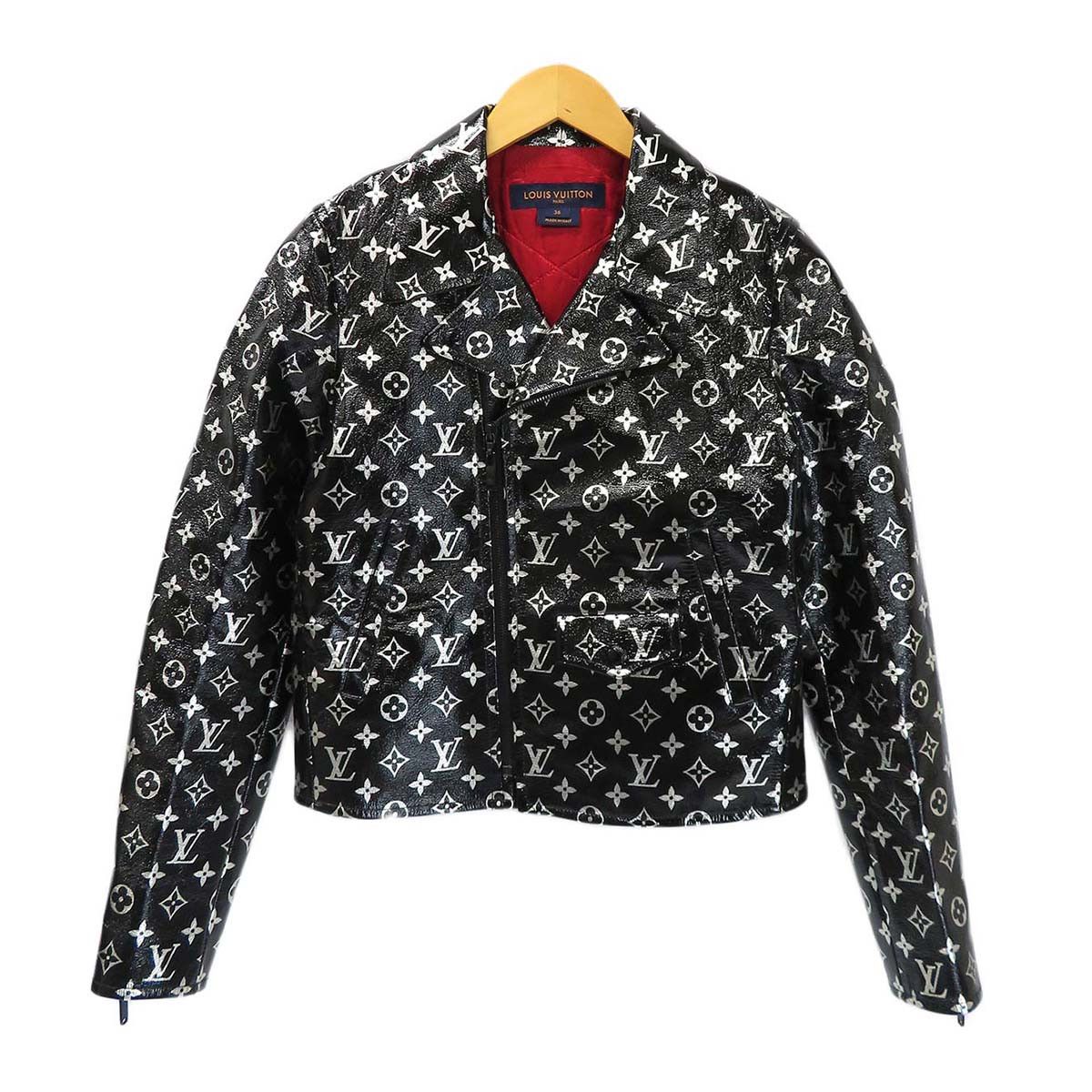 image of Louis Vuitton Monogram Rider's Jacket in Black, Women's (Size XS)