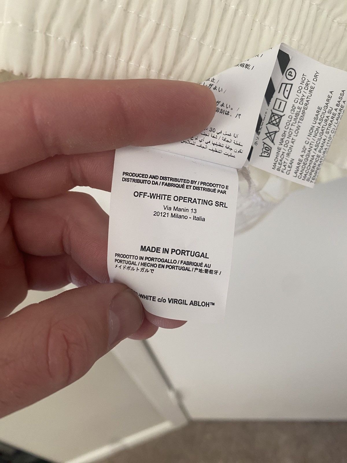 Off-White OFF-WHITE translucent windbreaker (large) Size US L / EU 52-54 / 3 - 7 Thumbnail