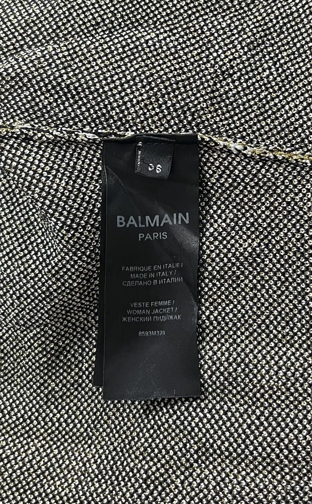 Balmain Balmain Paris Jacquard Woman Jacket Fall 2016 Size S / US 4 / IT 40 - 13 Thumbnail