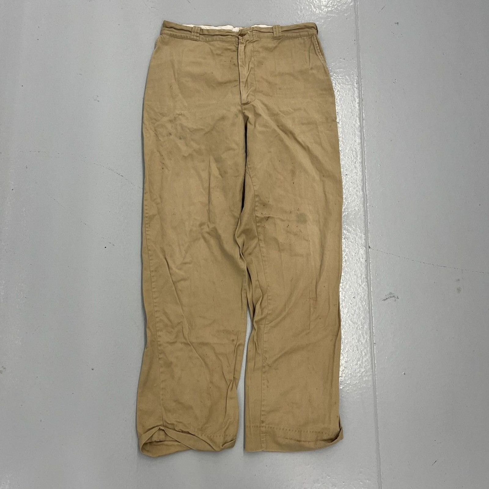 Other Vintage 60s Tan Sanforized Workwear Chinos 31x31 Size US 31 - 1 Thumbnail