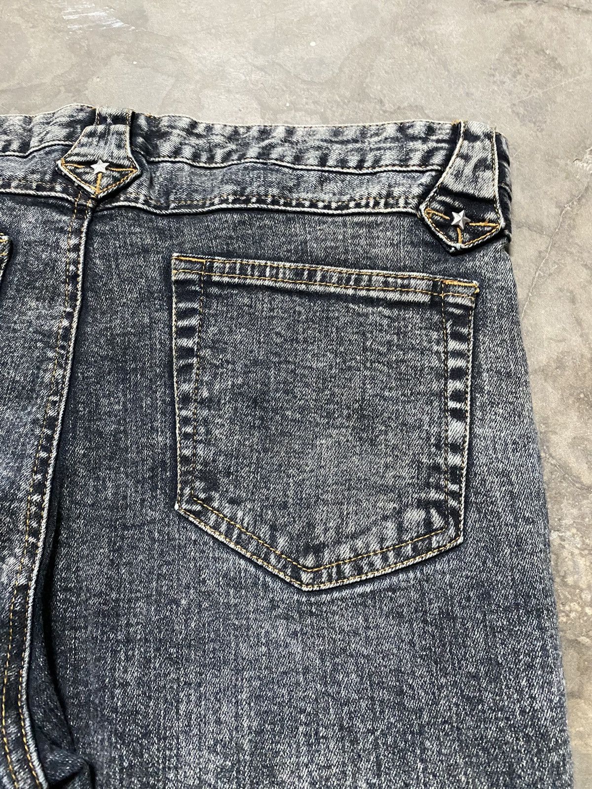 Japanese Brand Flare Jeans Jouer Aux Echecs Black Wash #15 Size US 30 / EU 46 - 12 Thumbnail