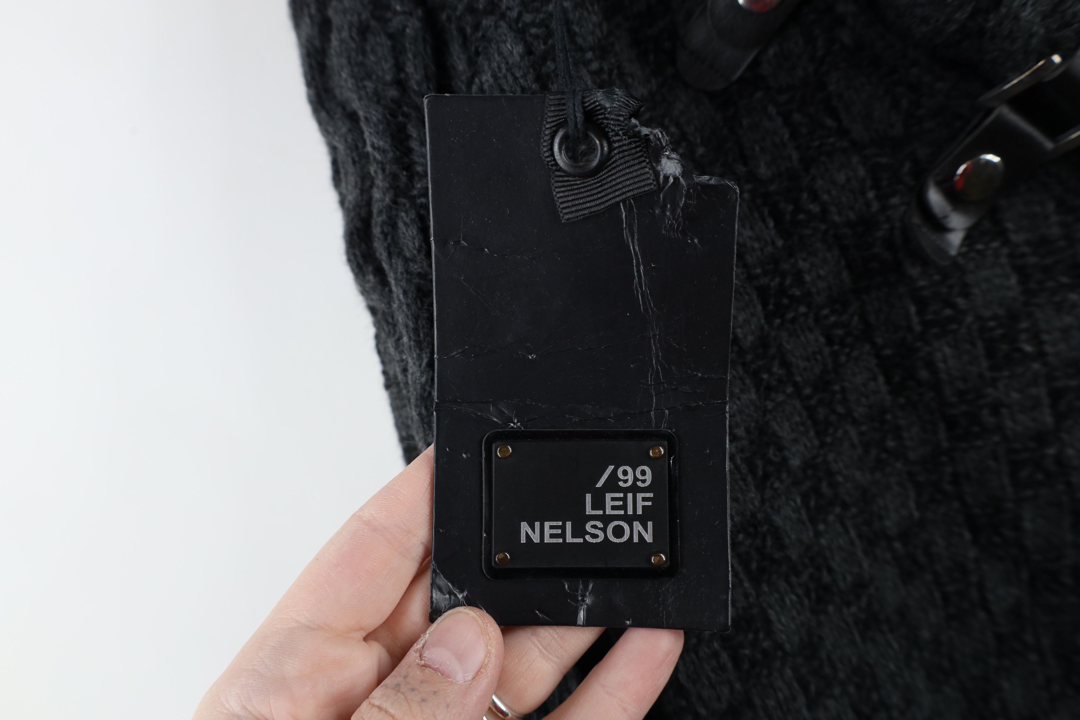 Vintage New Leif Nelson Strap Button Shawl Sweater Anthracite Black Size US XXL / EU 58 / 5 - 6 Thumbnail