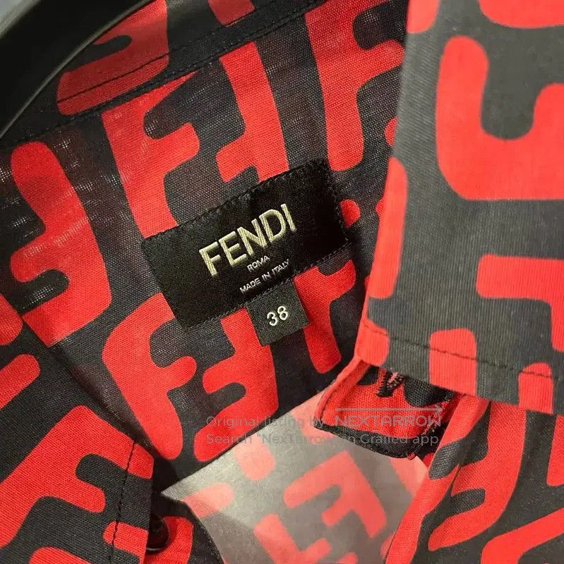 Fendi Fendi Summer Red Logo Short-Sleeve T-Shirt . Size US XS / EU 42 / 0 - 3 Thumbnail