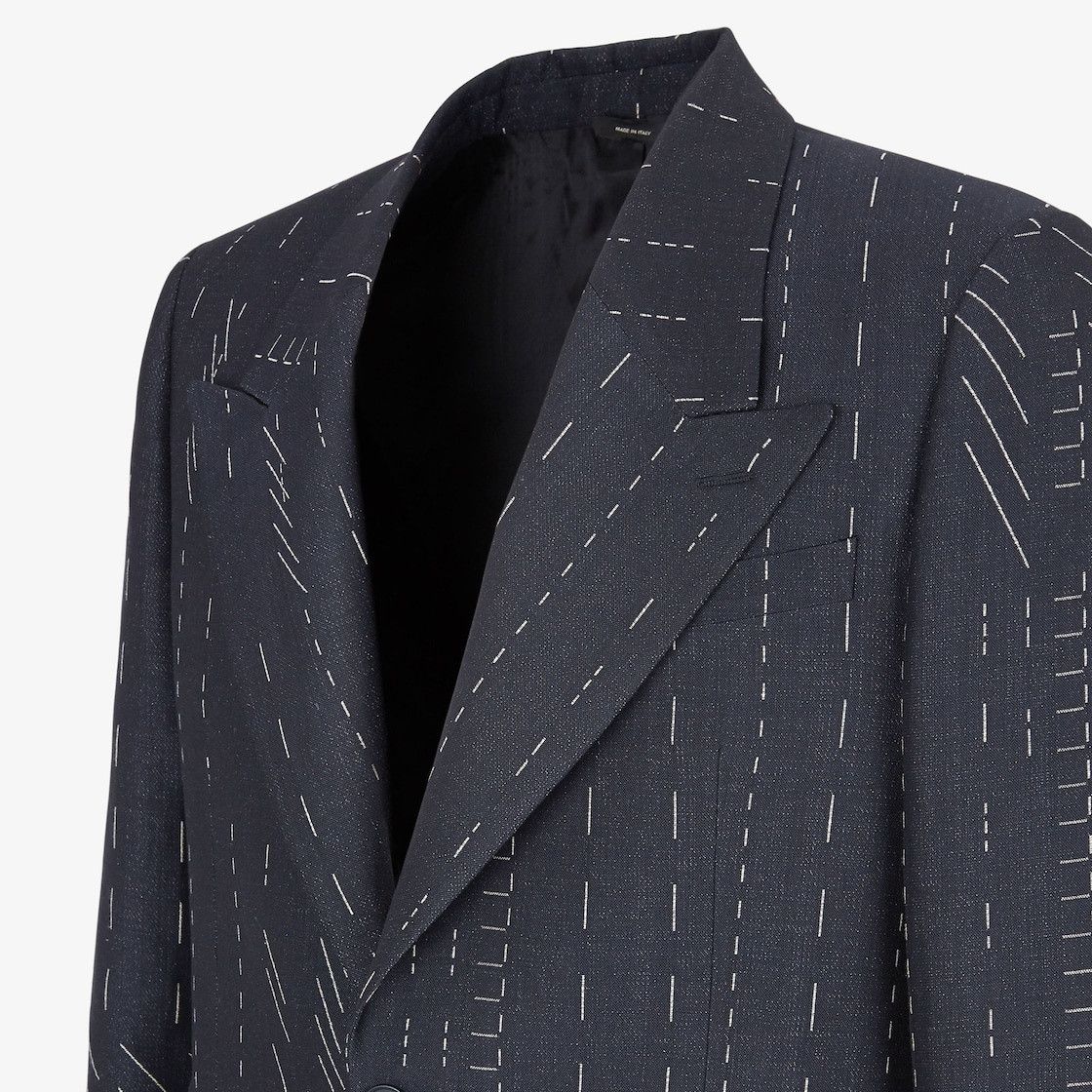 Fendi o1s1wg111025 Jacket in Blue Size US XL / EU 56 / 4 - 3 Thumbnail