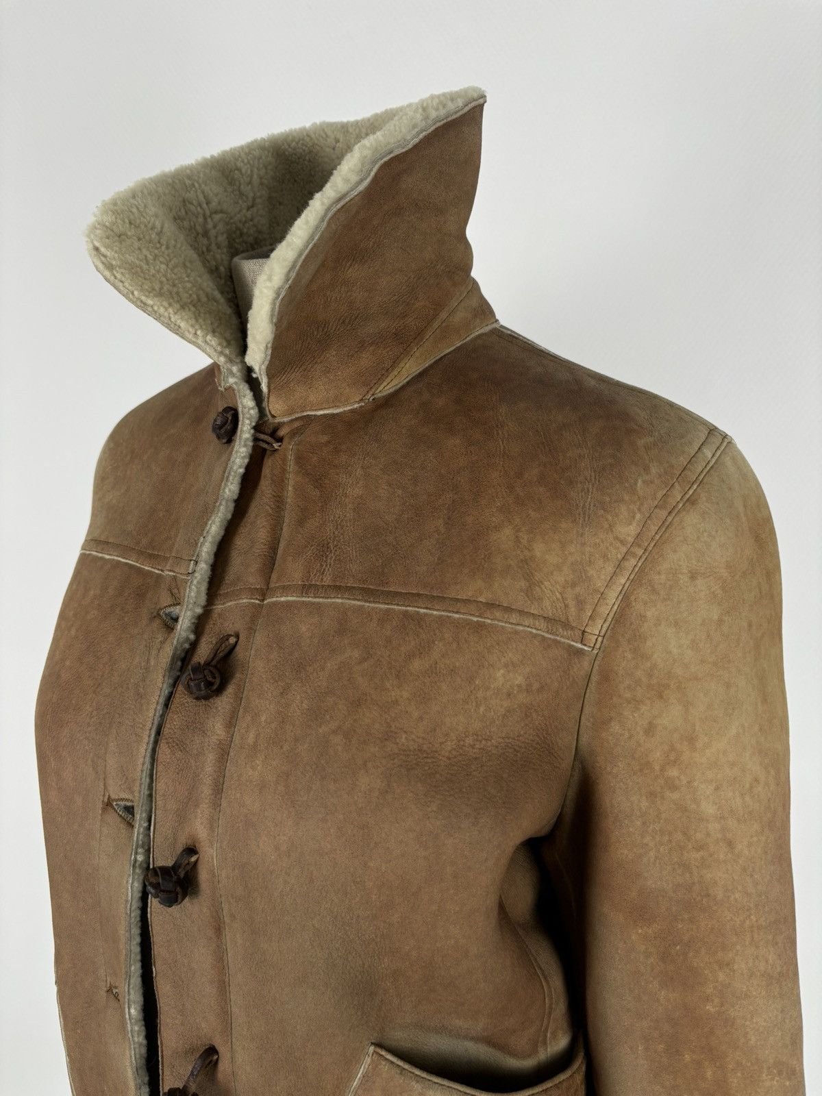 Miu Miu PRADA Sheepskin Dyed Fur Leather Coat Aviator Jacket Bomber Size M / US 6-8 / IT 42-44 - 14 Thumbnail