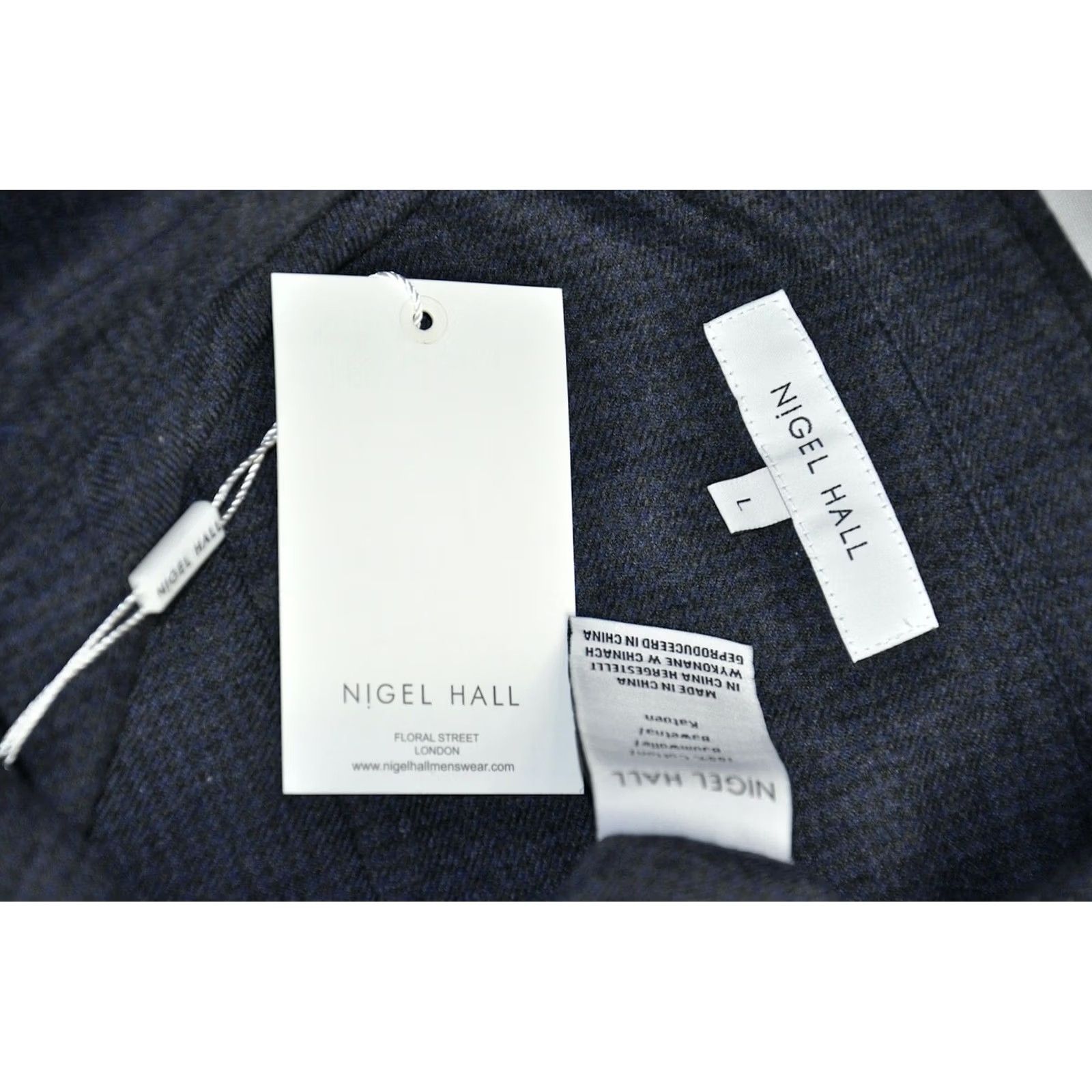 Vintage Nigel Hall Shirt Check Flannel Button-Up Pocket Gray L Mens Size US L / EU 52-54 / 3 - 4 Thumbnail