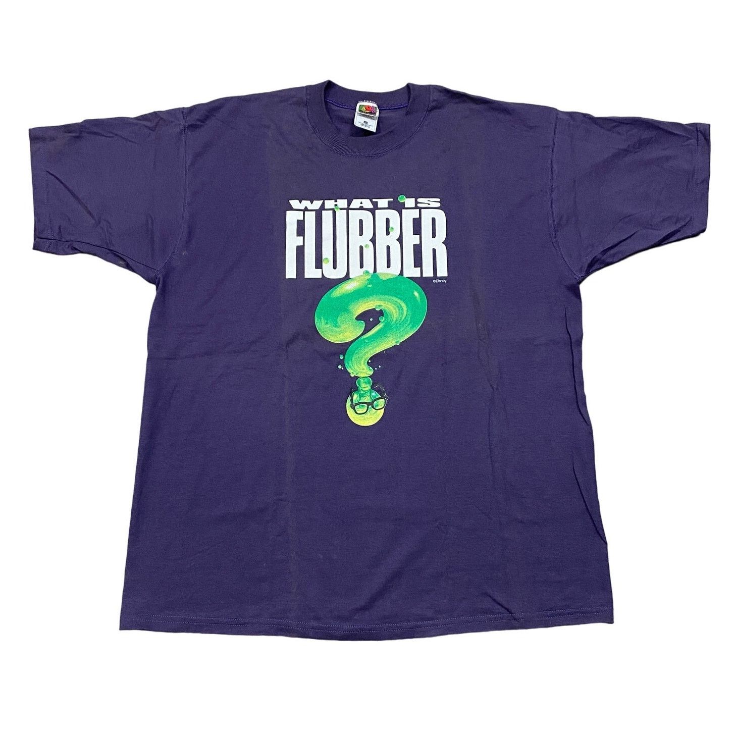 Disney × Fruit Of The Loom × Vintage VTG 90s Flubber Movie Promo Tee Shirt XL Robin Williams Size US XL / EU 56 / 4 - 1 Thumbnail