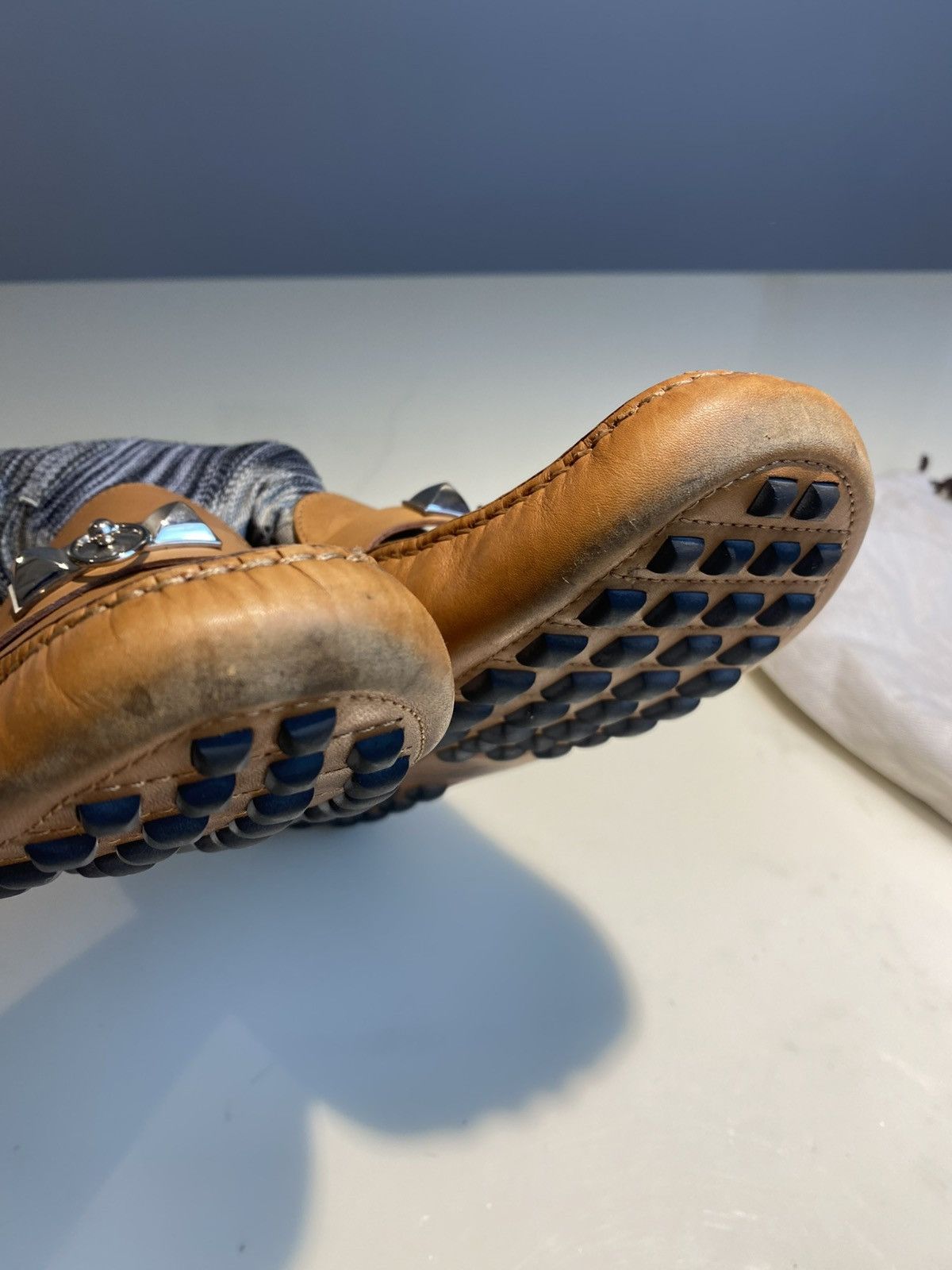 Hermes HERMES Brown IRVING LOAFERS Size US 11 / EU 44 - 11 Thumbnail