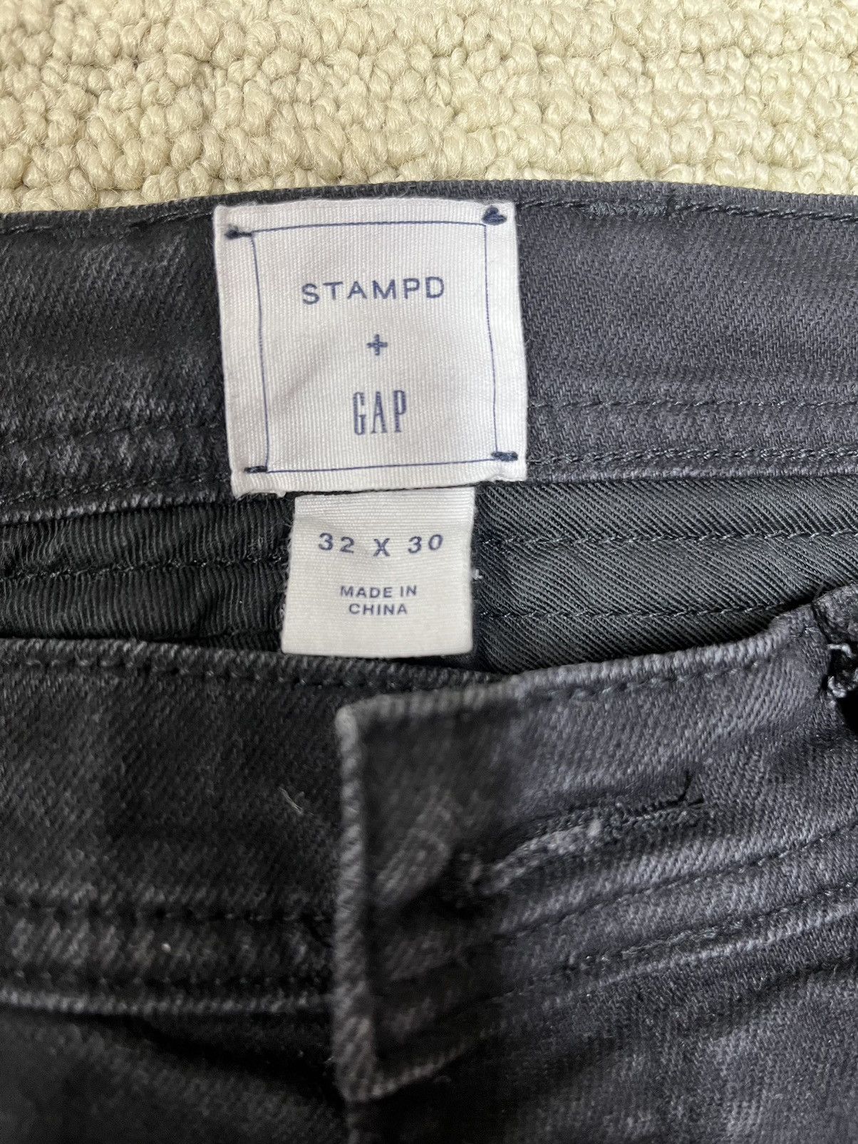 Stampd Stampd x Gap x GQ Distressed Moto Denim Jeans 32 x 30 Size US 32 / EU 48 - 6 Thumbnail