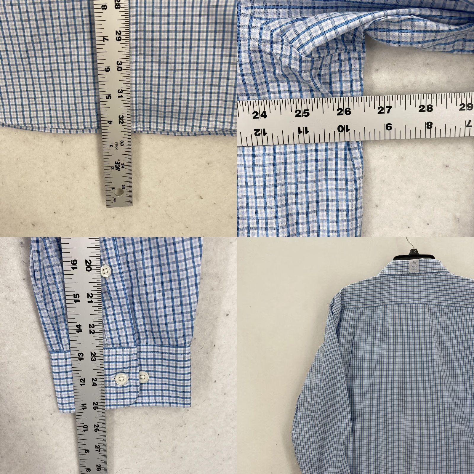 Croft & Barrow Croft & Barrow Shirt Mens 17.5 34/35 Classic Fit Easy Care Dress Blue Plaid NWOT blue plaid shirt Mens 17.5 34/35 Long Sleeve Dress Shirt Mens Lights Size 48R - 8 Thumbnail
