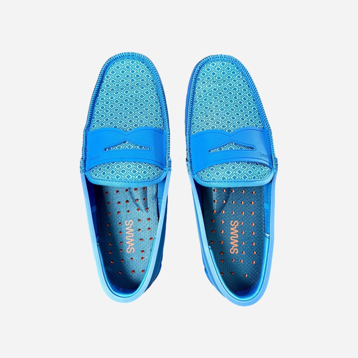 Swims Swims Unisex Wide Blue Rubber Penny Loafers Women’s sz 9 / M Size US 9 / IT 39 - 8 Thumbnail