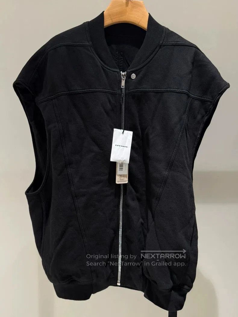 Rick Owens Drkshdw Rick Owens DRKSHDW Black Zip Vest. Size US S / EU 44-46 / 1 - 1 Thumbnail